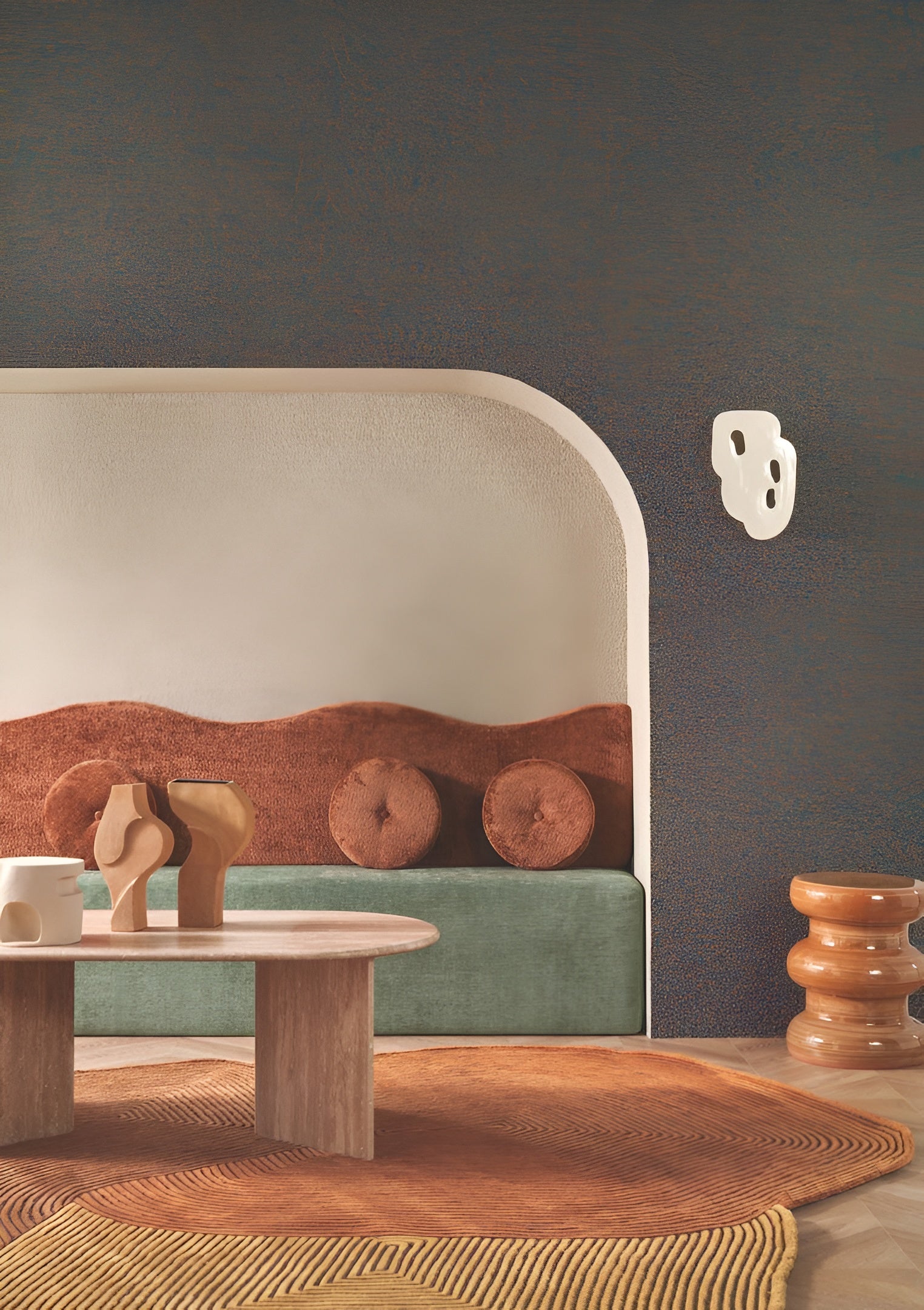 Exquisite Textured Fabric Wallpaper Boucle - Chalk Sand