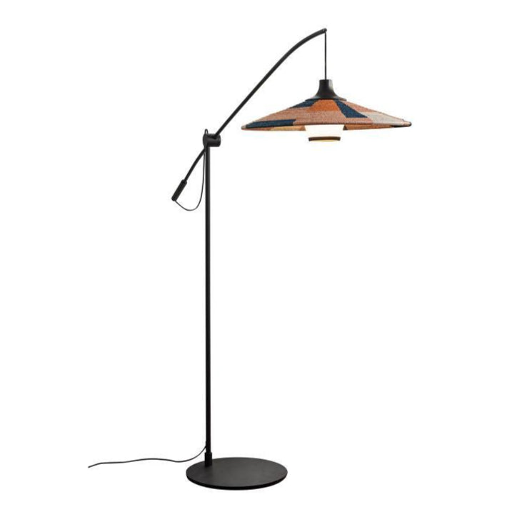 Vloerlamp met arm PARROT zandkleurig