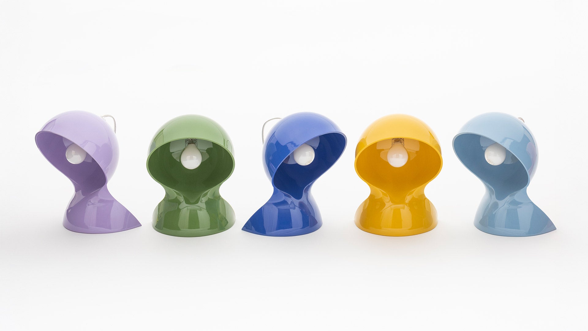 Tafellamp DALÙ lichtblauw