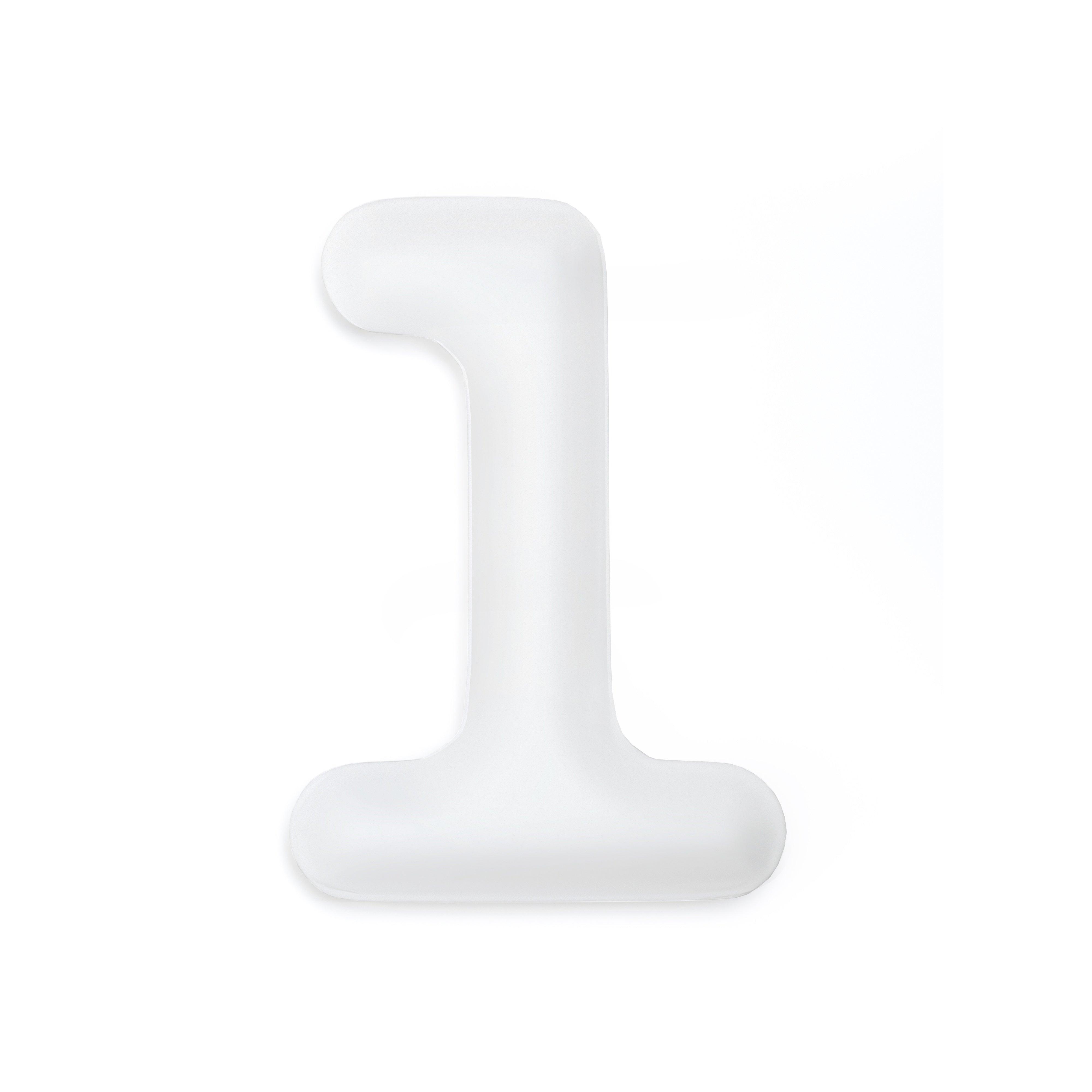 Dekoracja litera alfabetu FIDU biały mat Zieta Studio 1 Eye on Design