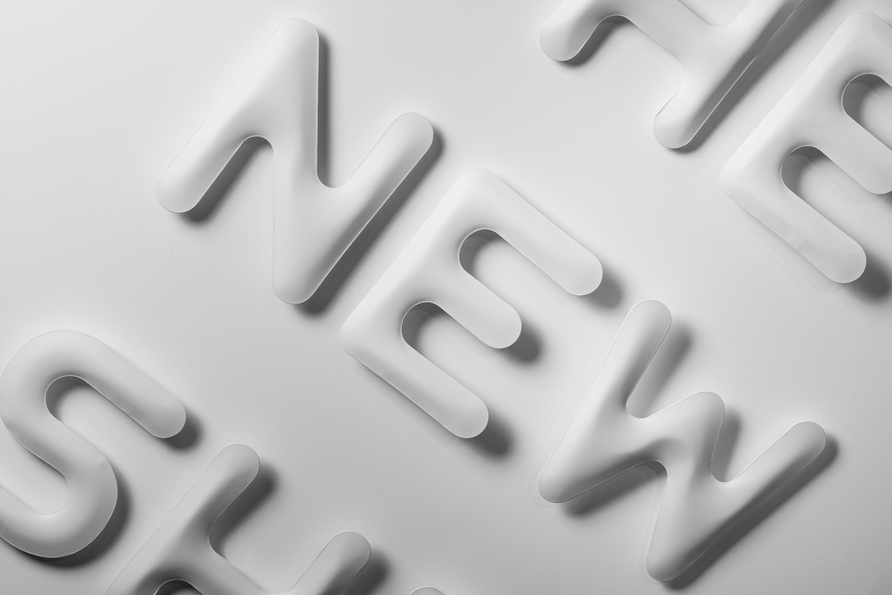 Dekoracja litera alfabetu FIDU biały mat Zieta Studio Eye on Design