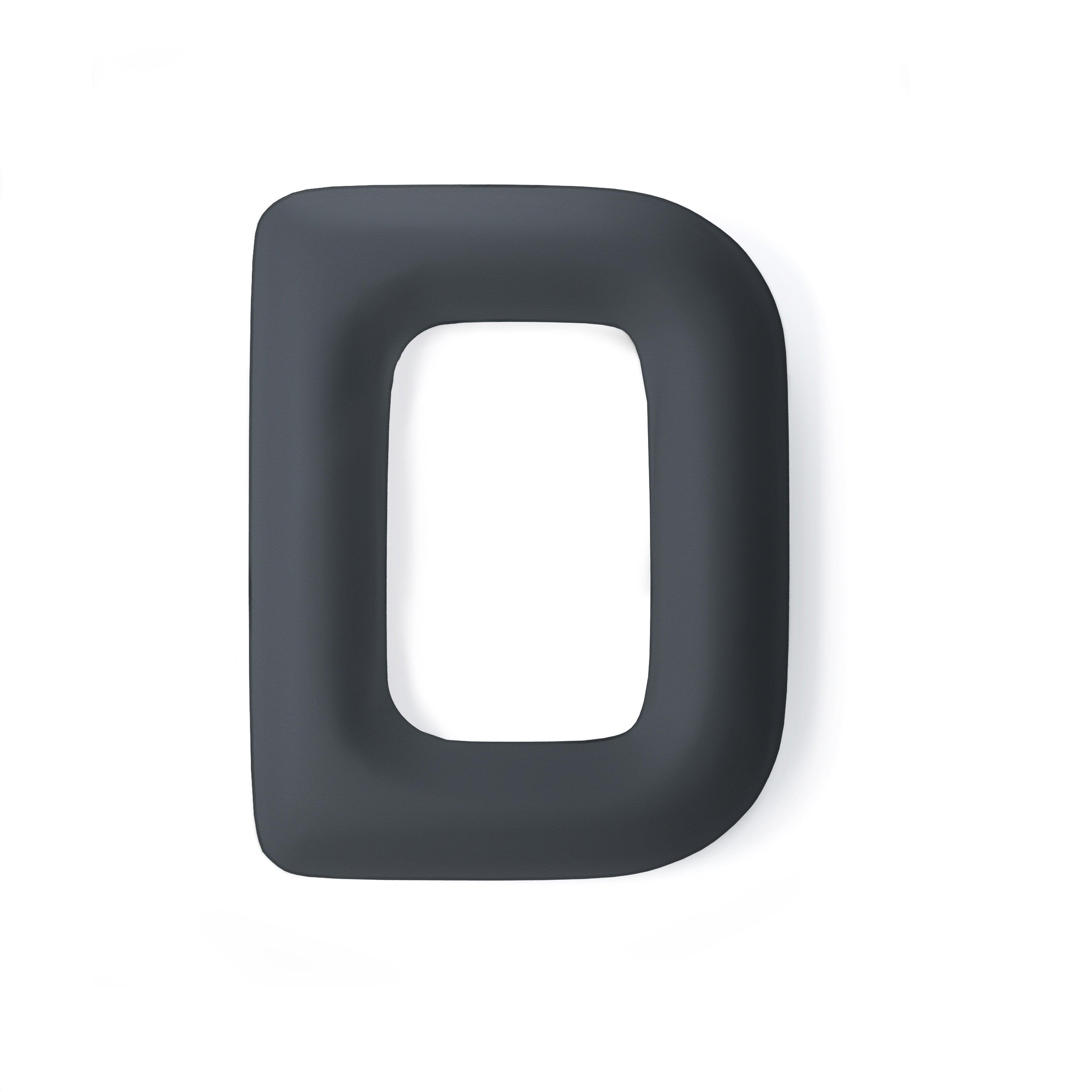 Dekoracja litera alfabetu FIDU grafitowy szary mat Zieta Studio D Eye on Design