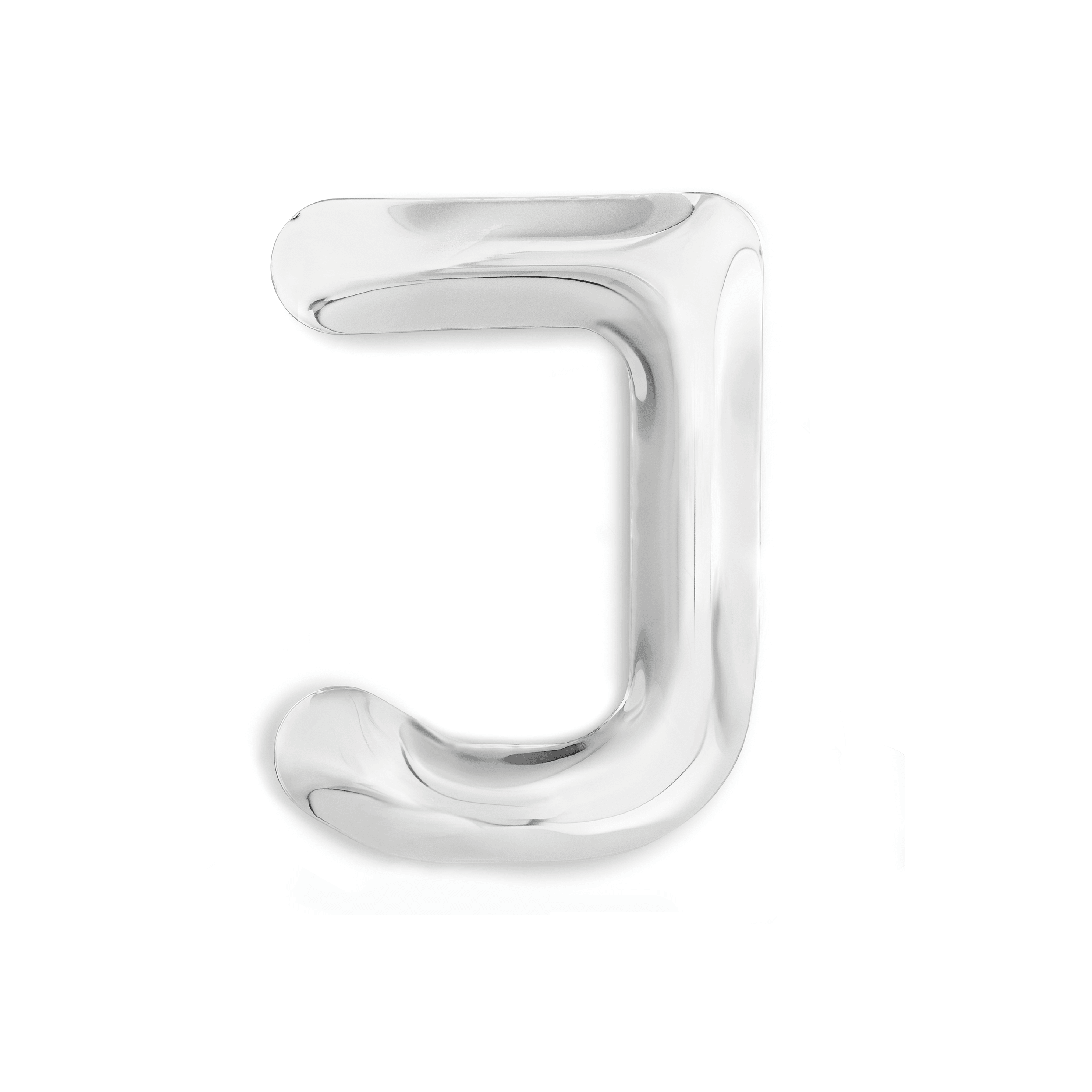 Dekoracja litera alfabetu FIDU inox Zieta Studio J Eye on Design