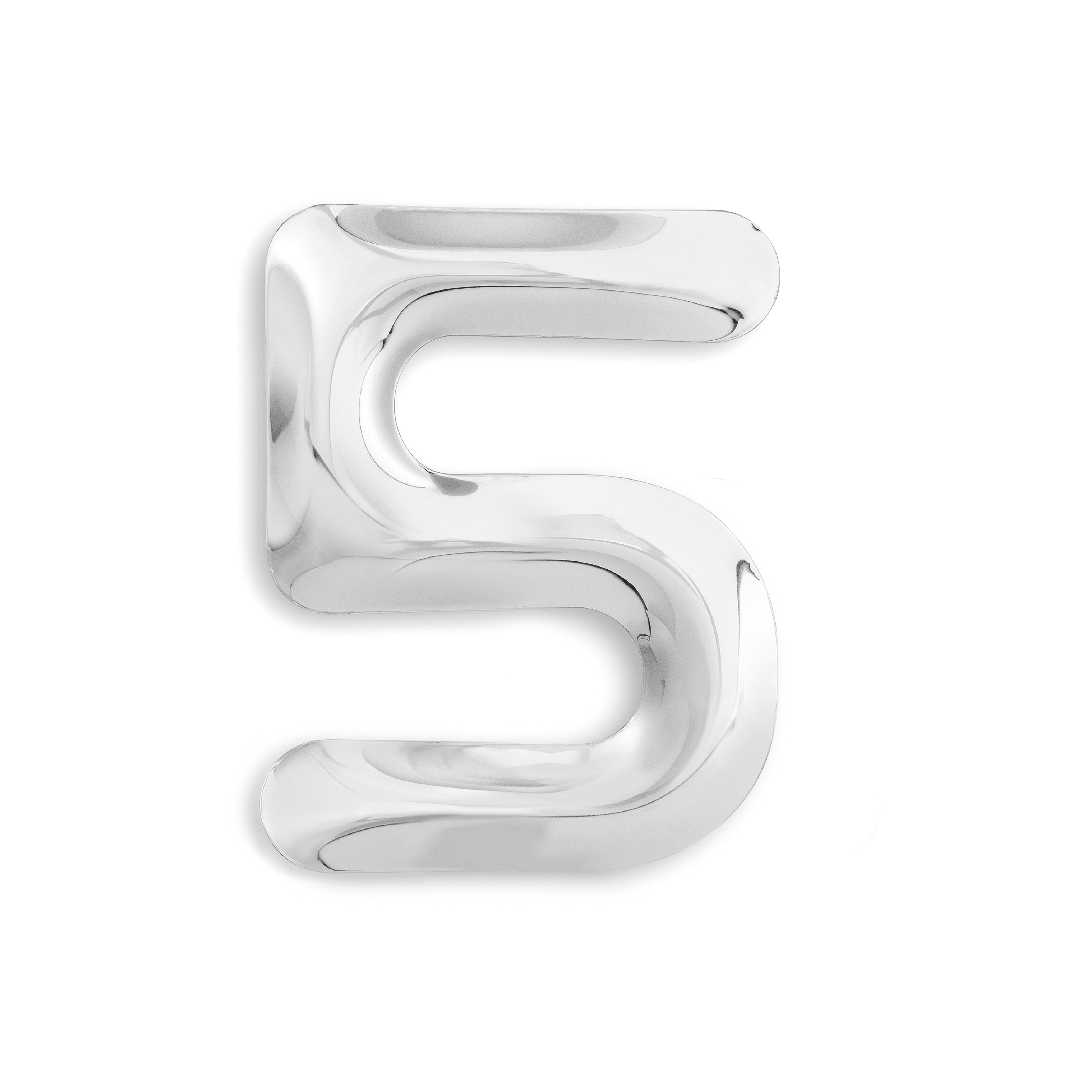 Dekoracja litera alfabetu FIDU inox Zieta Studio 5 Eye on Design