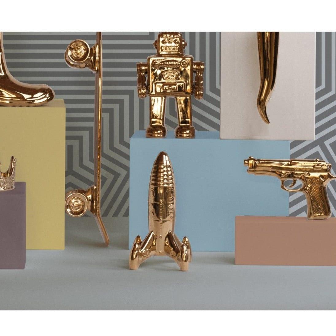 Dekoracja MEMORABILIA MY GUN złoty Seletti Eye on Design