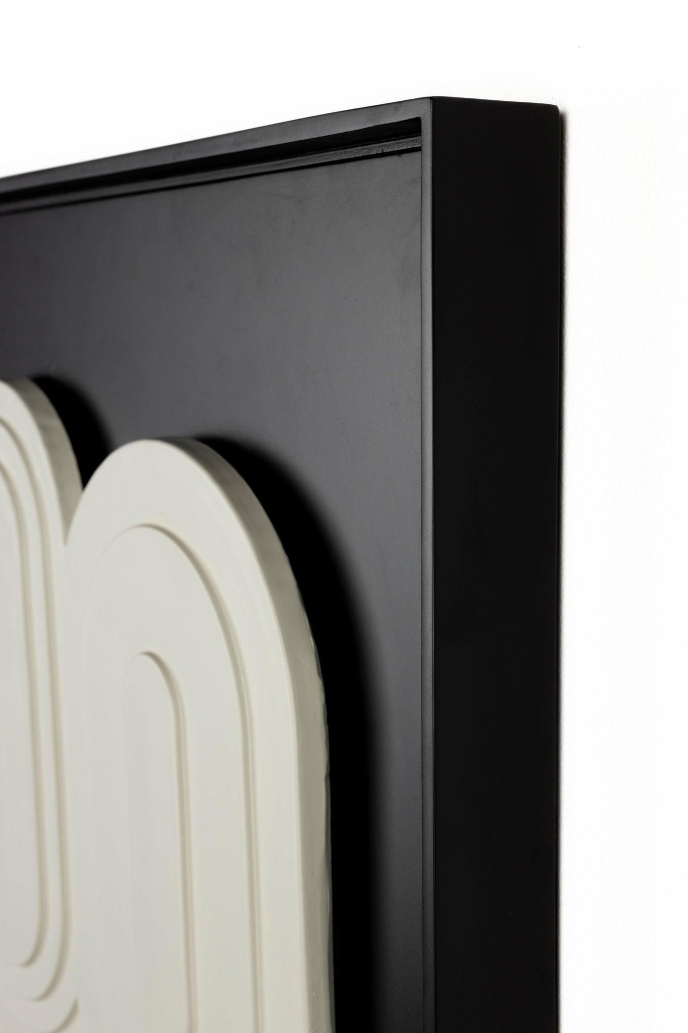 Dekoracja ścienna AUGUST czarny z białym Zuiver Eye on Design