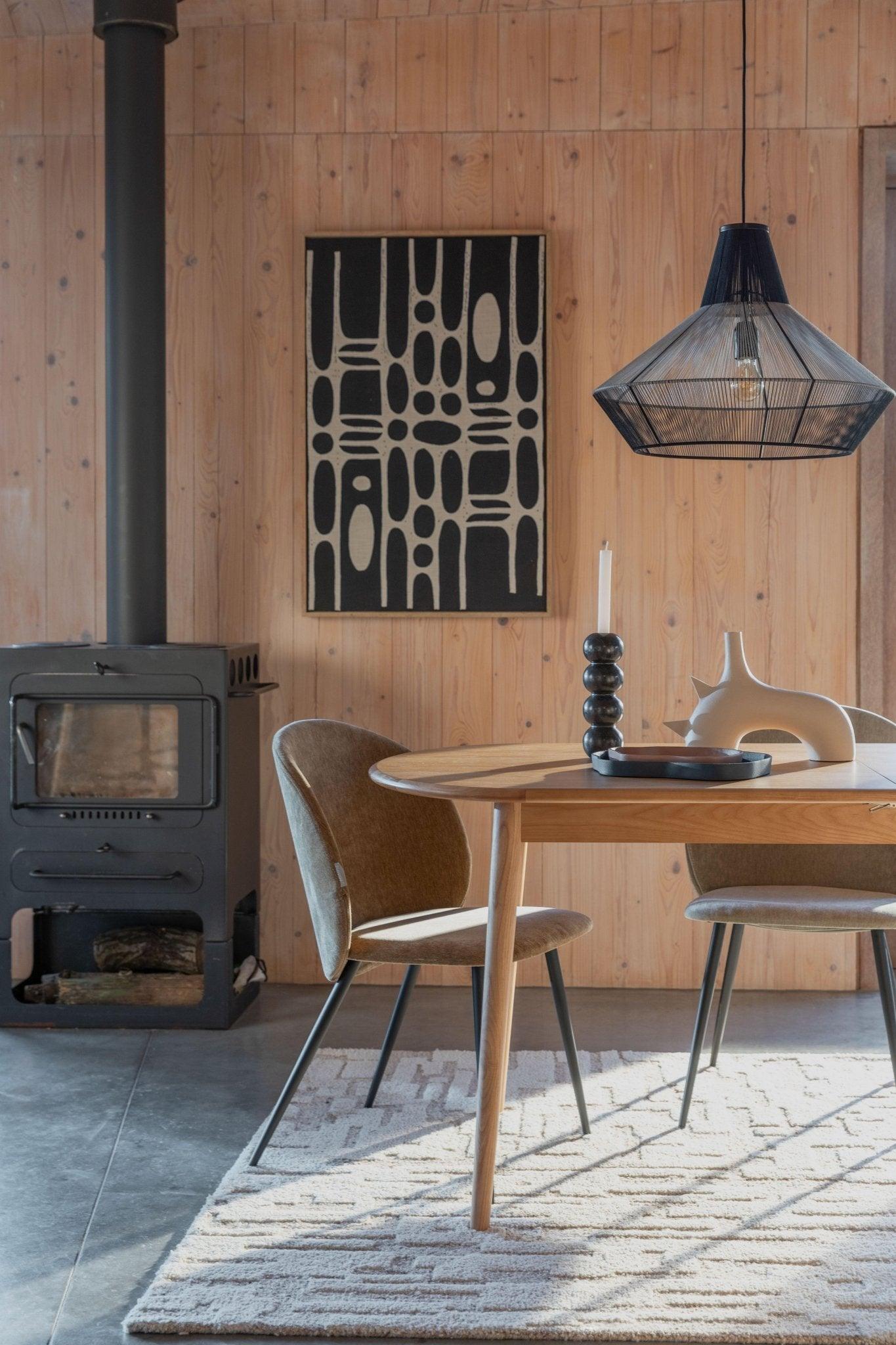 Dekoracja ścienna HALO czarna bawełna Zuiver Eye on Design