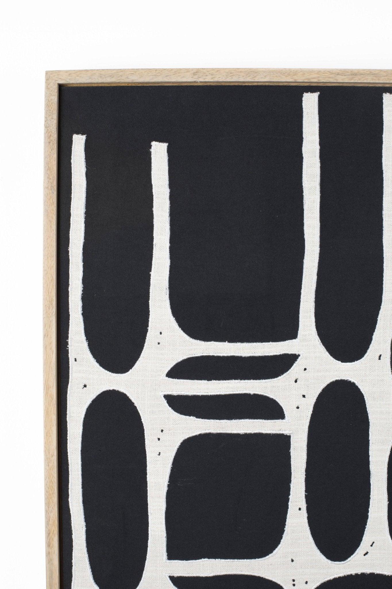 Dekoracja ścienna HALO czarna bawełna Zuiver Eye on Design