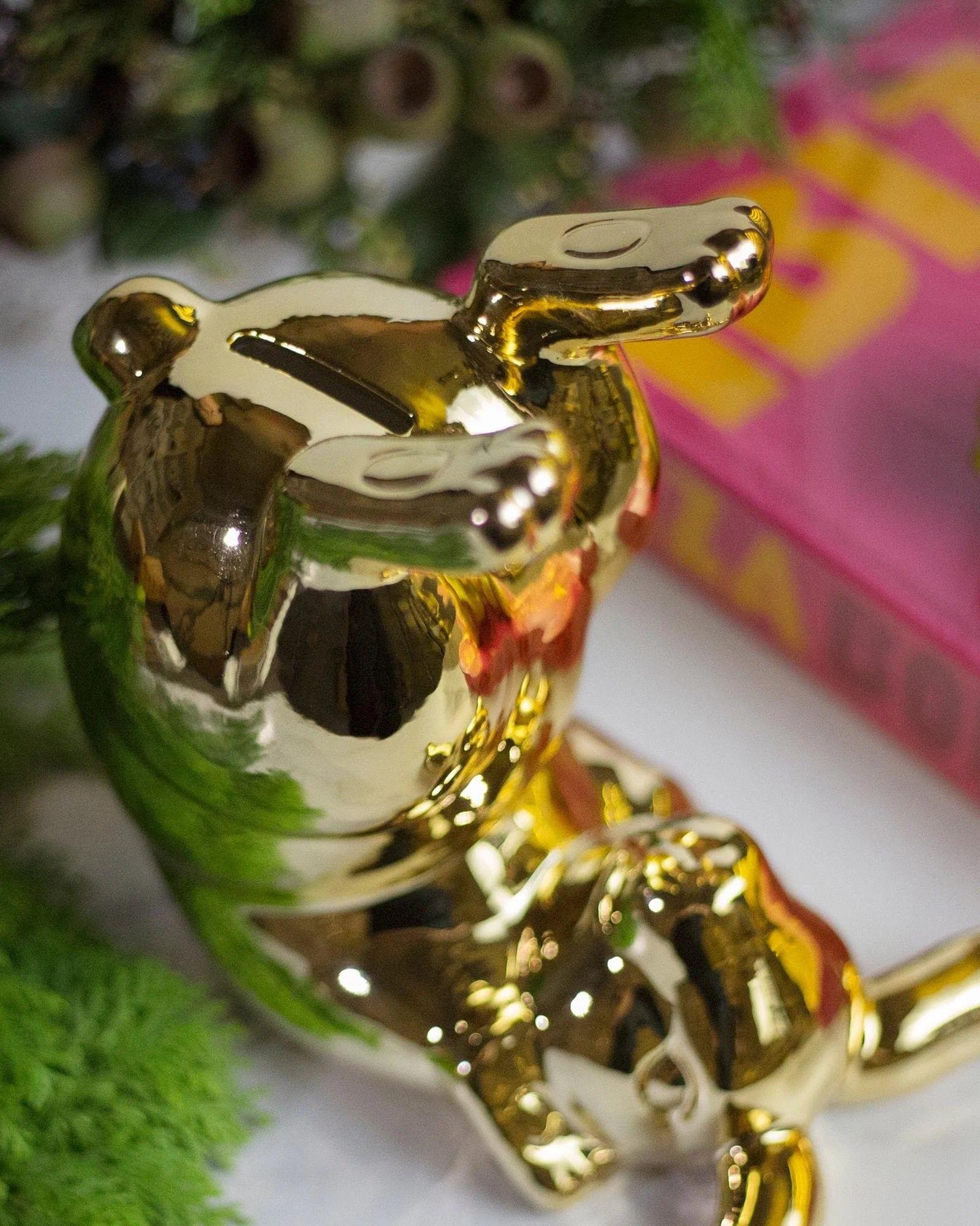 Dekoracyjna skarbonka BUNNY BUM złoty – styl nowoczesny