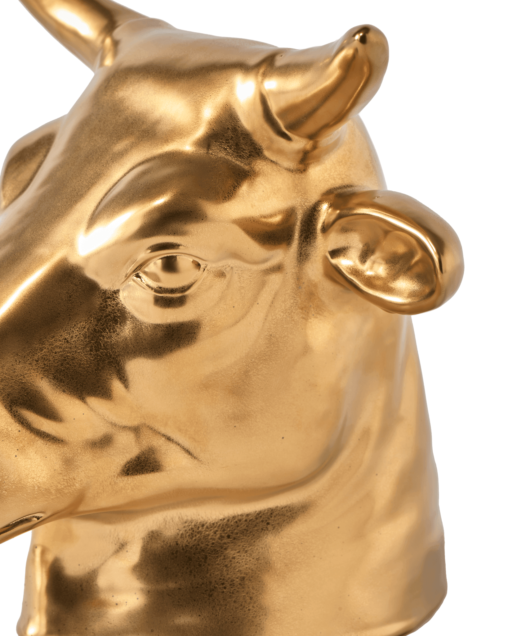 Dekoracyjna skarbonka DON'T EAT ME, SAVE ME - COW złoty Pols Potten Eye on Design