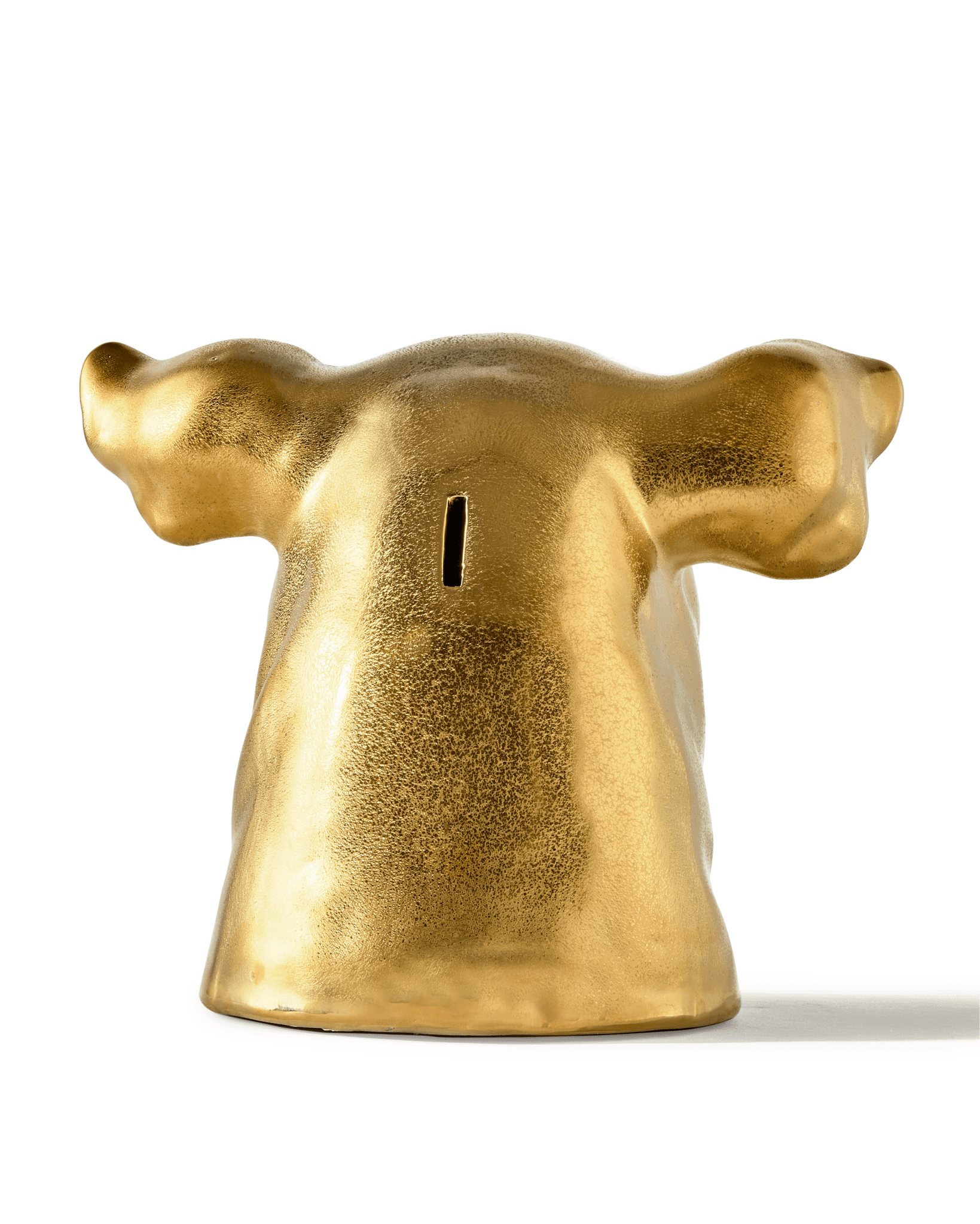 Dekoracyjna skarbonka DON'T EAT ME, SAVE ME - PIG złoty Pols Potten Eye on Design