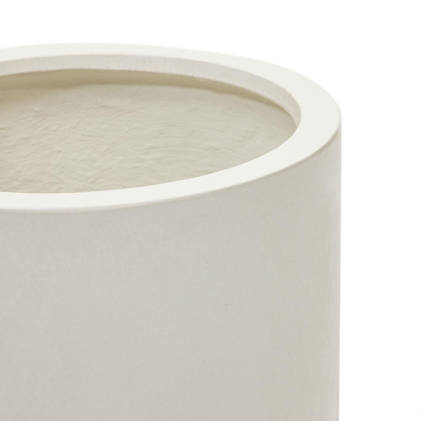 Donica ogrodowa okrągła AIGUABLAVA biały cement La Forma Eye on Design