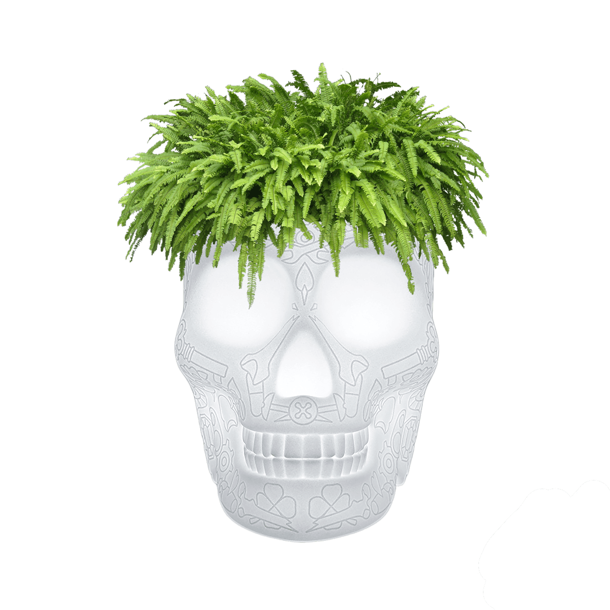 Doniczka MEXICO LED biały Qeeboo Eye on Design