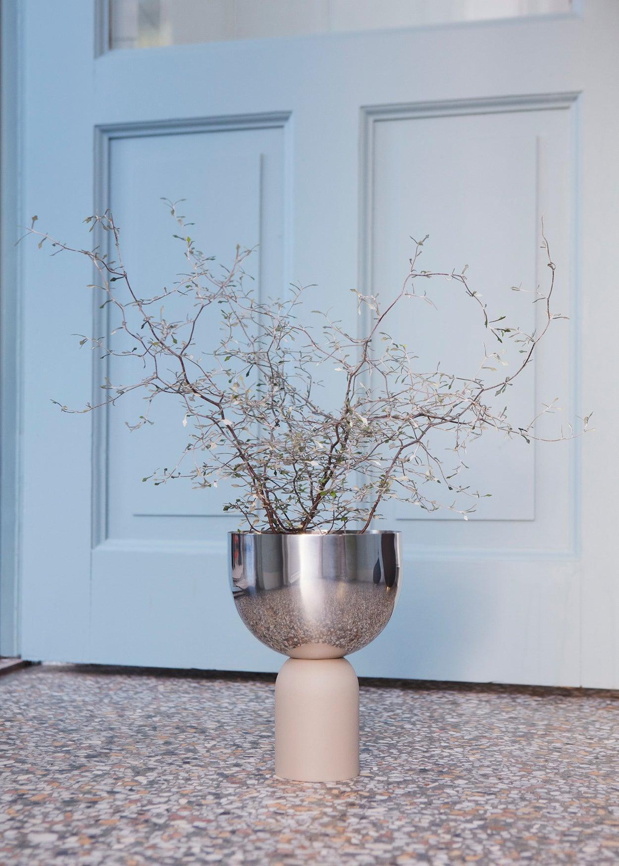 Doniczka TORUS beżowy AYTM Eye on Design