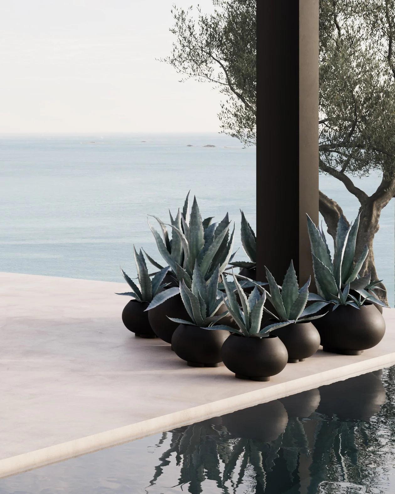 Doniczka URCHIN ciemnobrązowy 101 Copenhagen Eye on Design