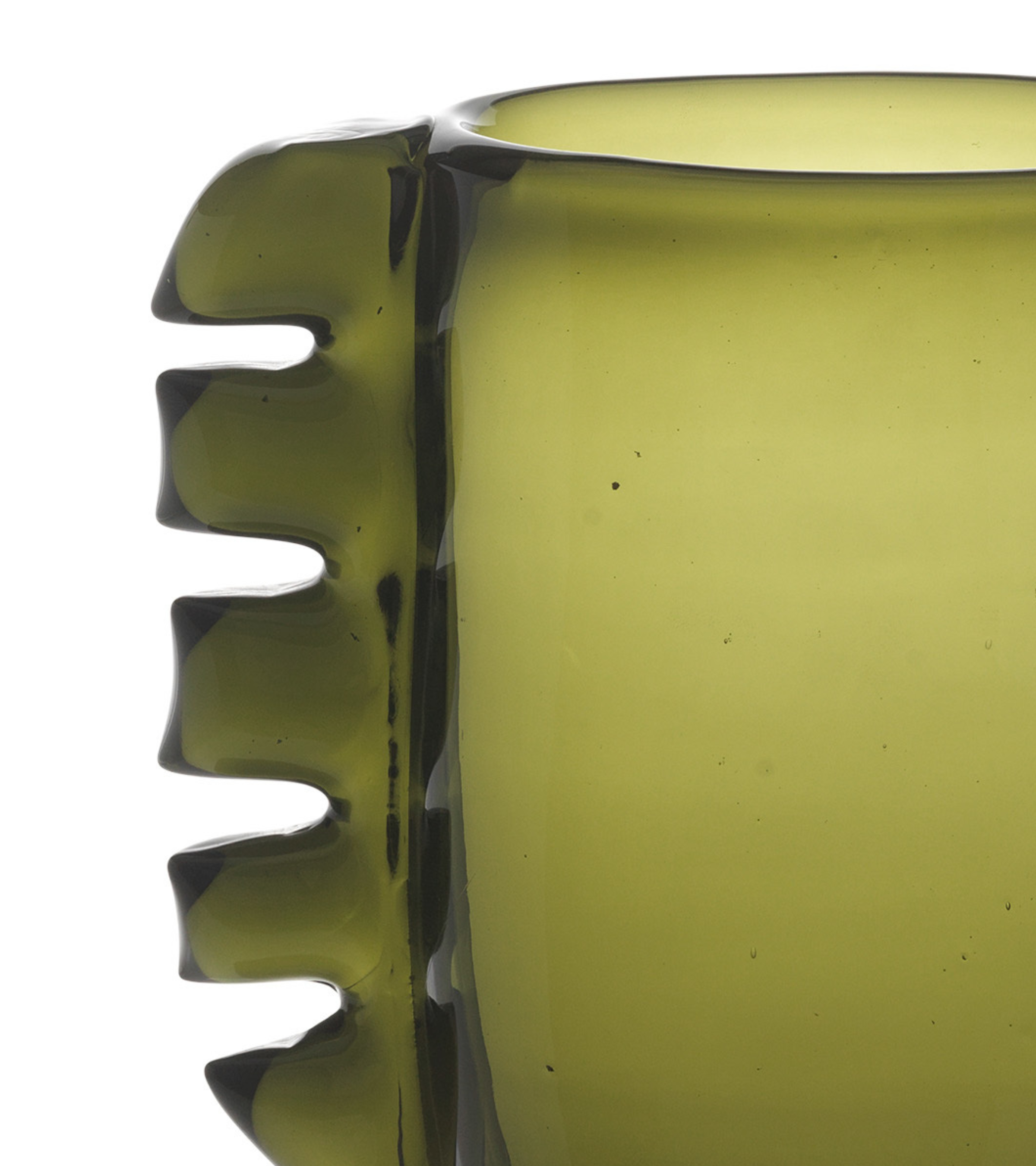 Glazen vaas ALAS groene mos