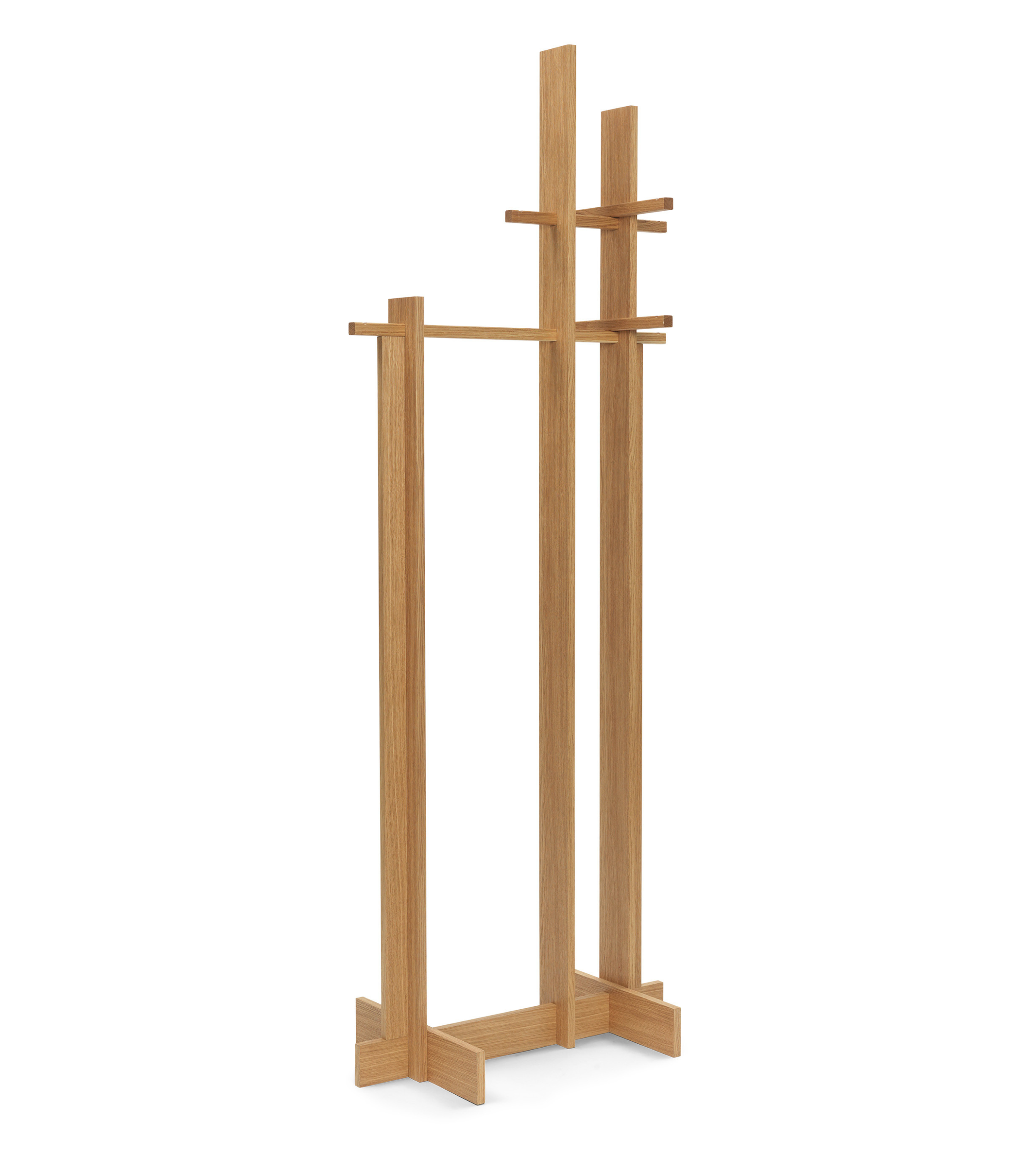 BRIDGE CLOTHES STAND oak veneer coat rack