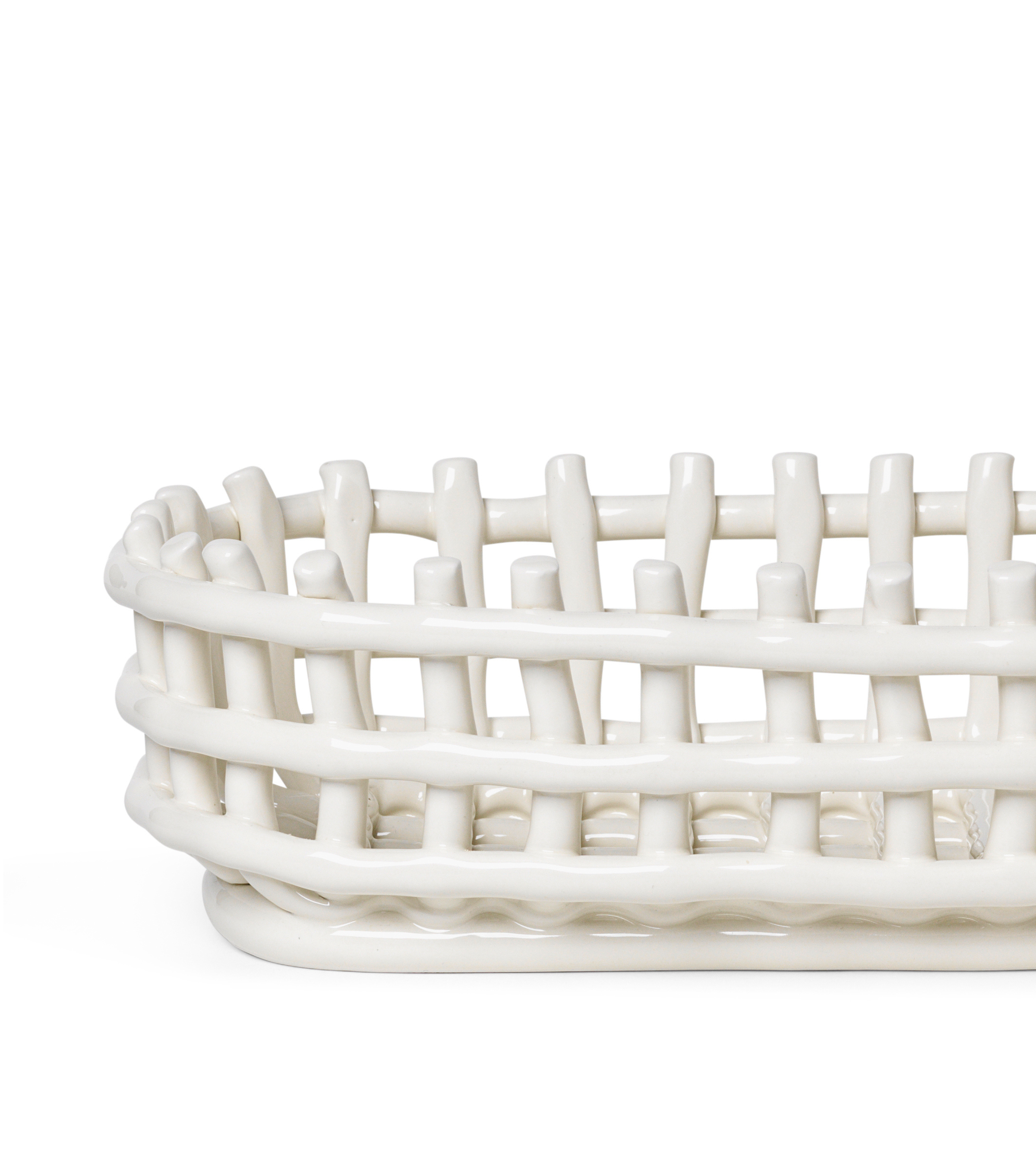 Witte OVALE CERAMISCHE mand