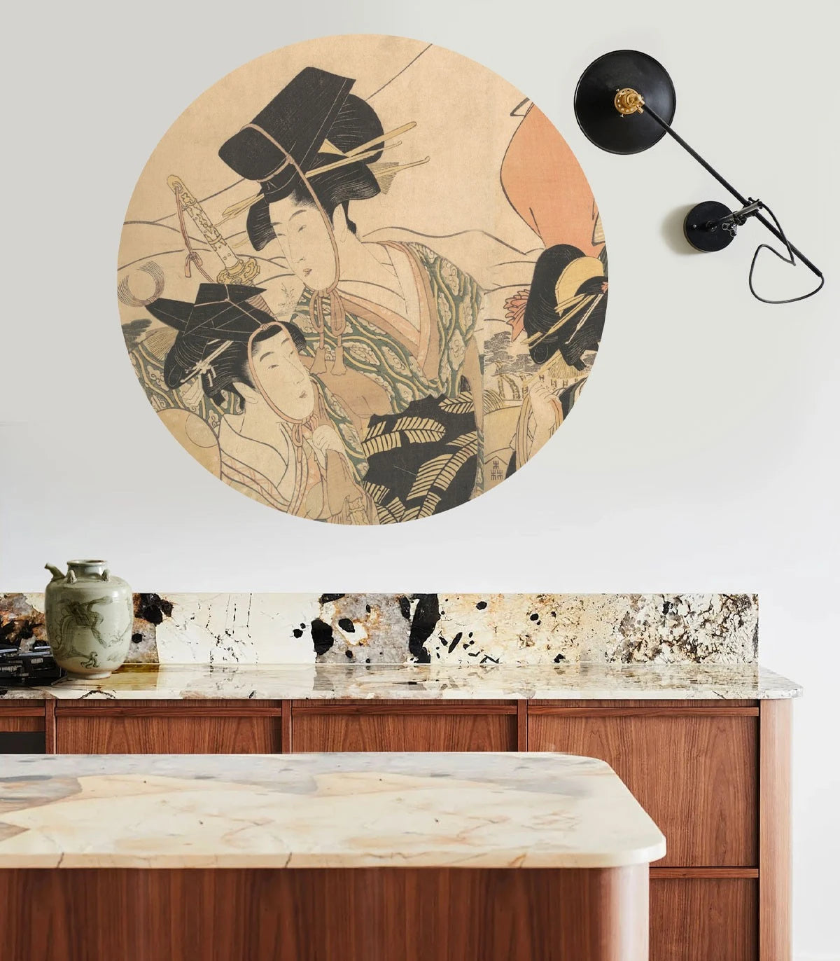 Wall Lamp DOTS LIGHTING - BUSHIDO GATHERING sandy beige