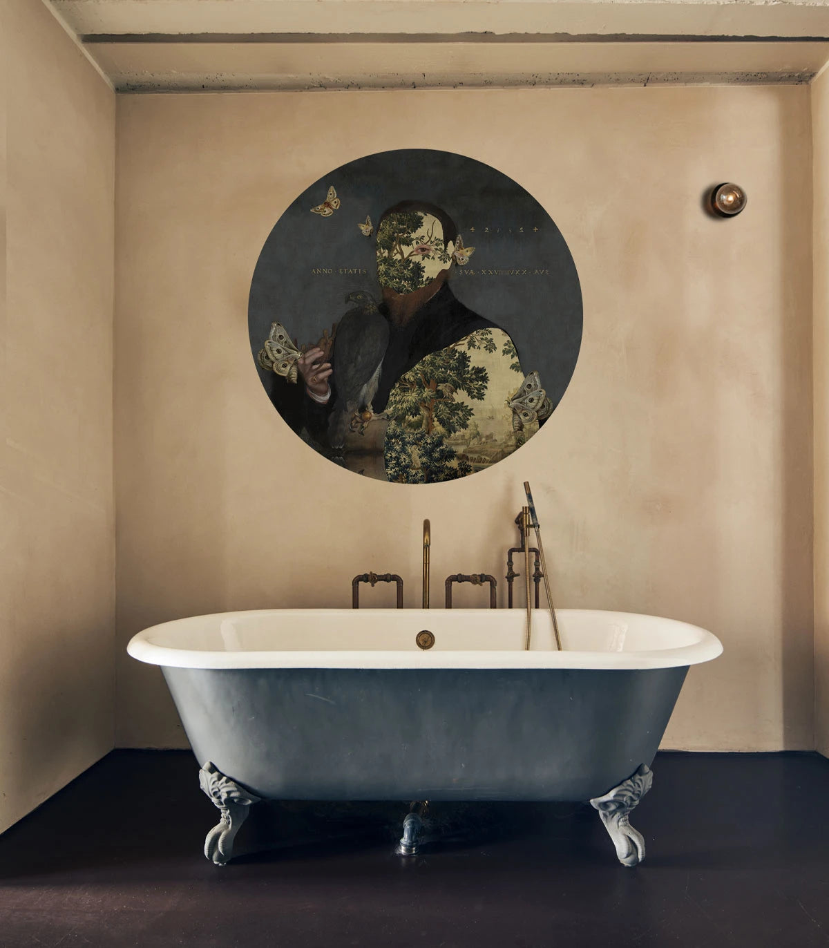 Wandleuchte DOTS LIGHTING - GENTLEMAN MOTH dunkelgrau