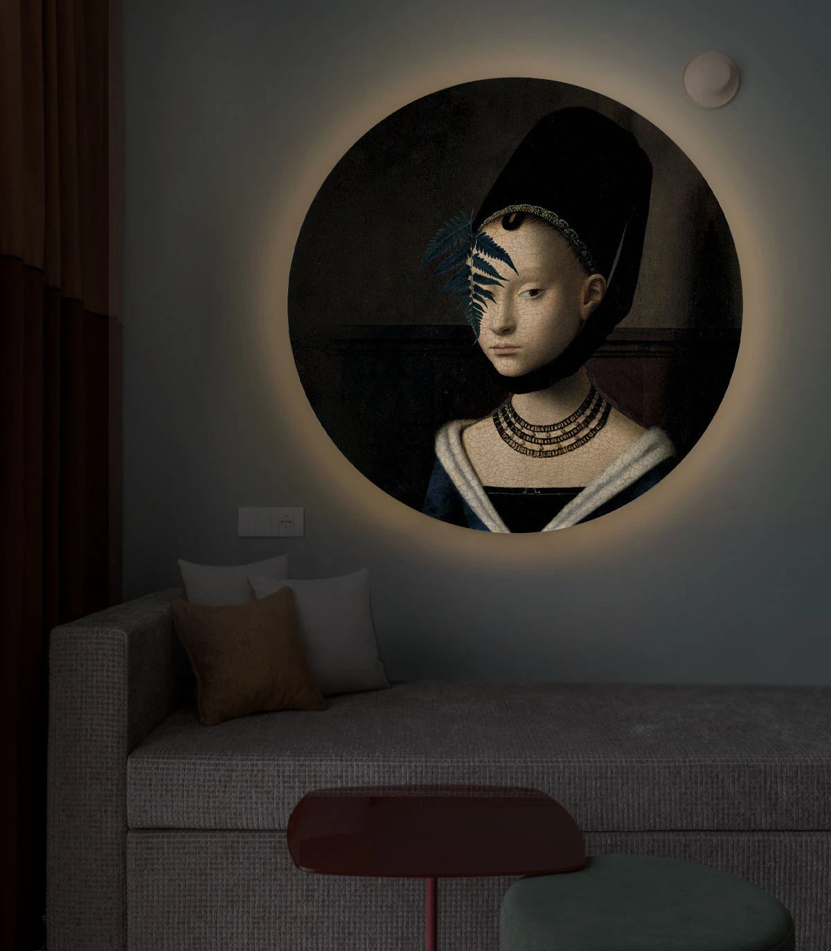 Wall lamp DOTS LIGHTING - LADY FERN dark brown