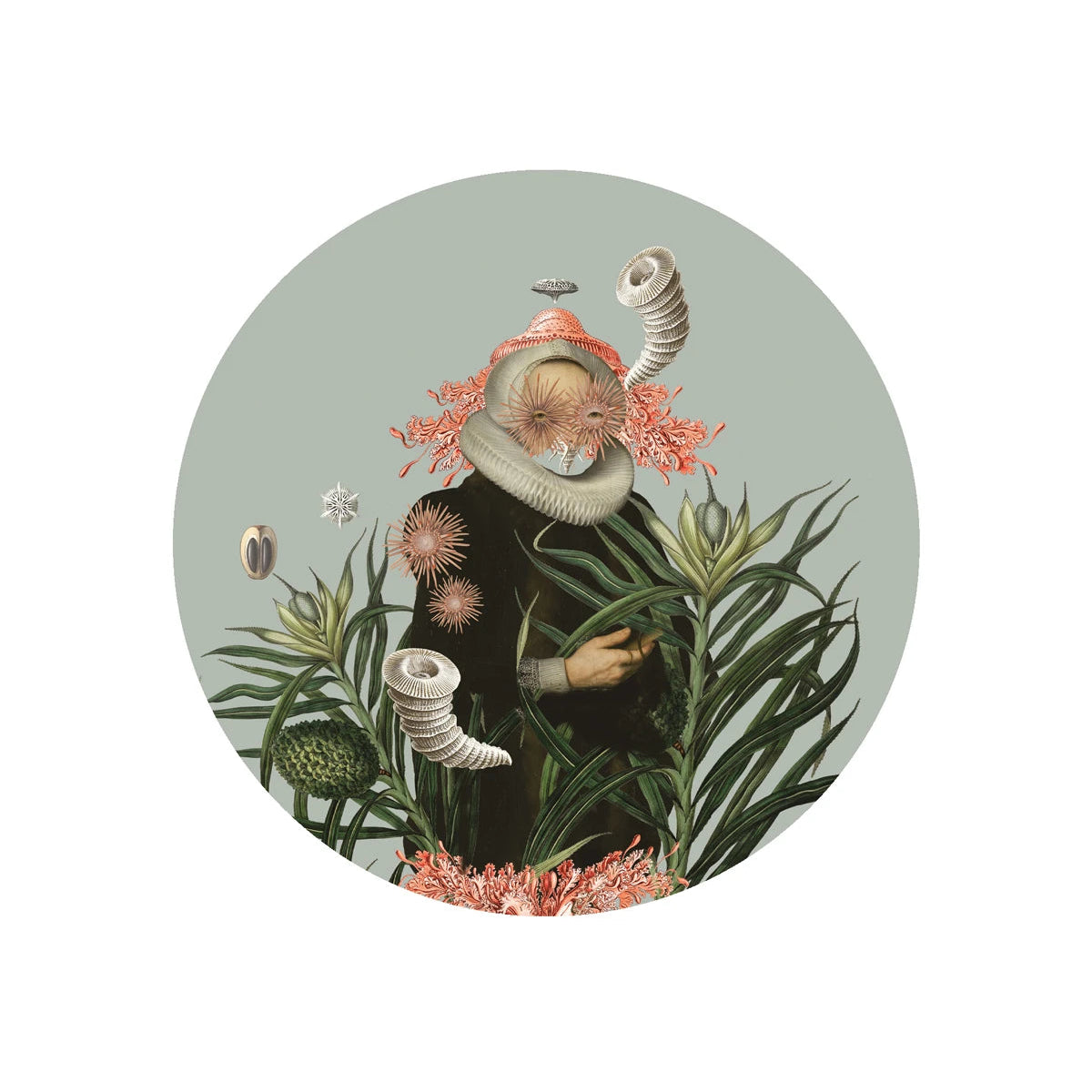 Wandlamp DOTS LIGHTING - LADY MEDUSA blauw