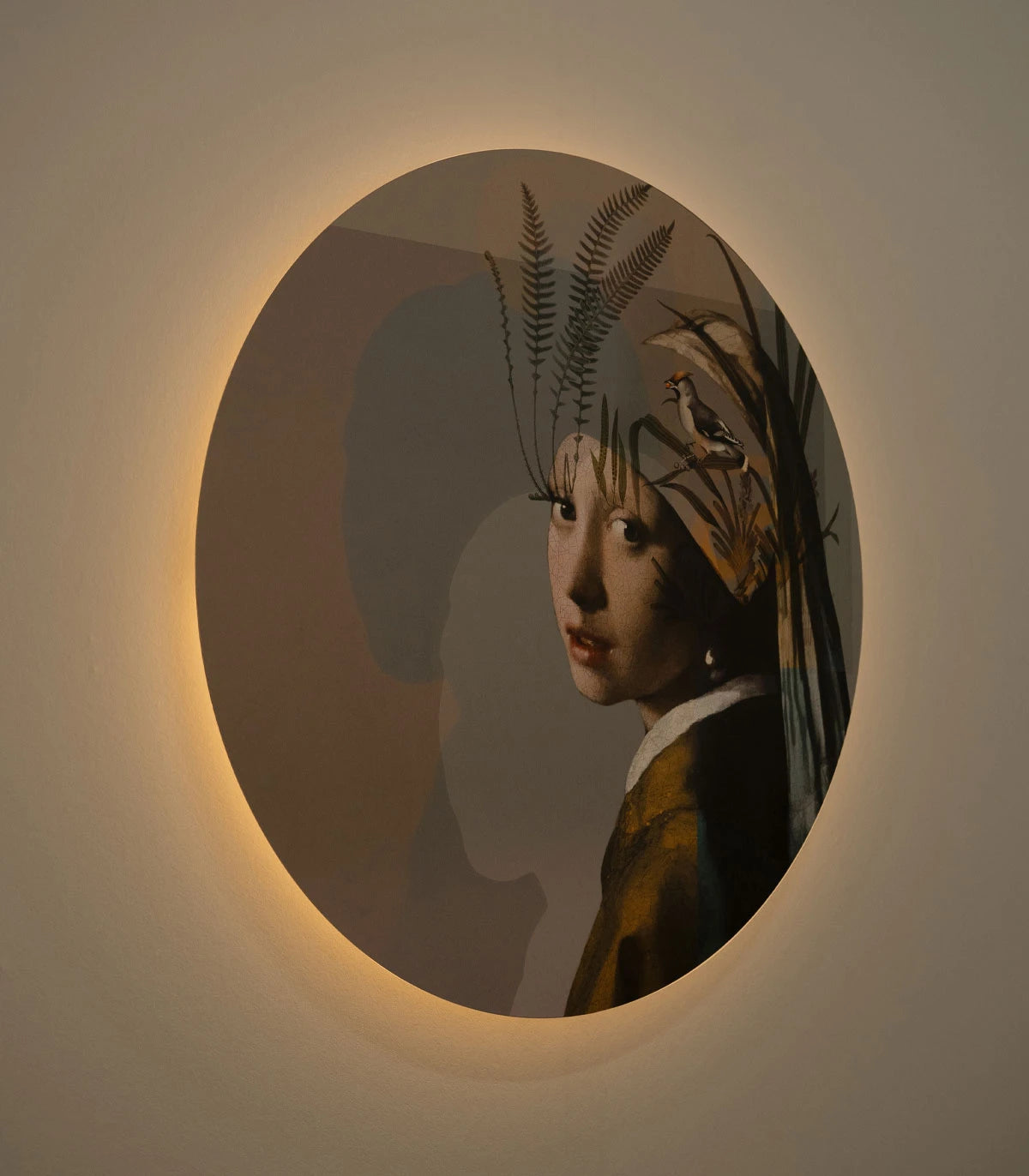 Wandlamp DOTS LIGHTING - NATUURMEISJE MET DE PAREL beige met groen