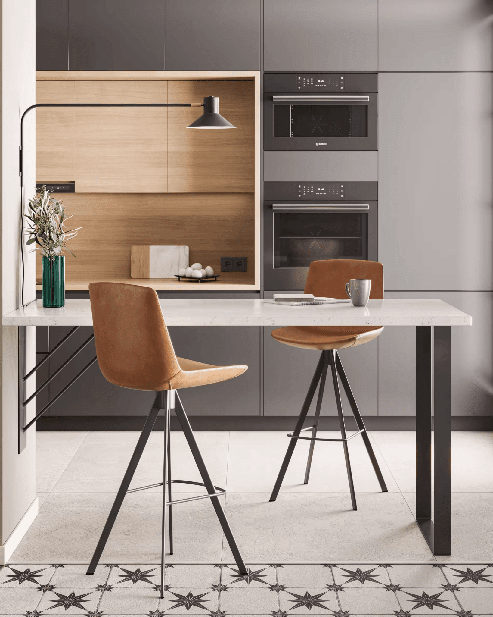 Duża lampa ścienna ARIA czarny La Forma Eye on Design