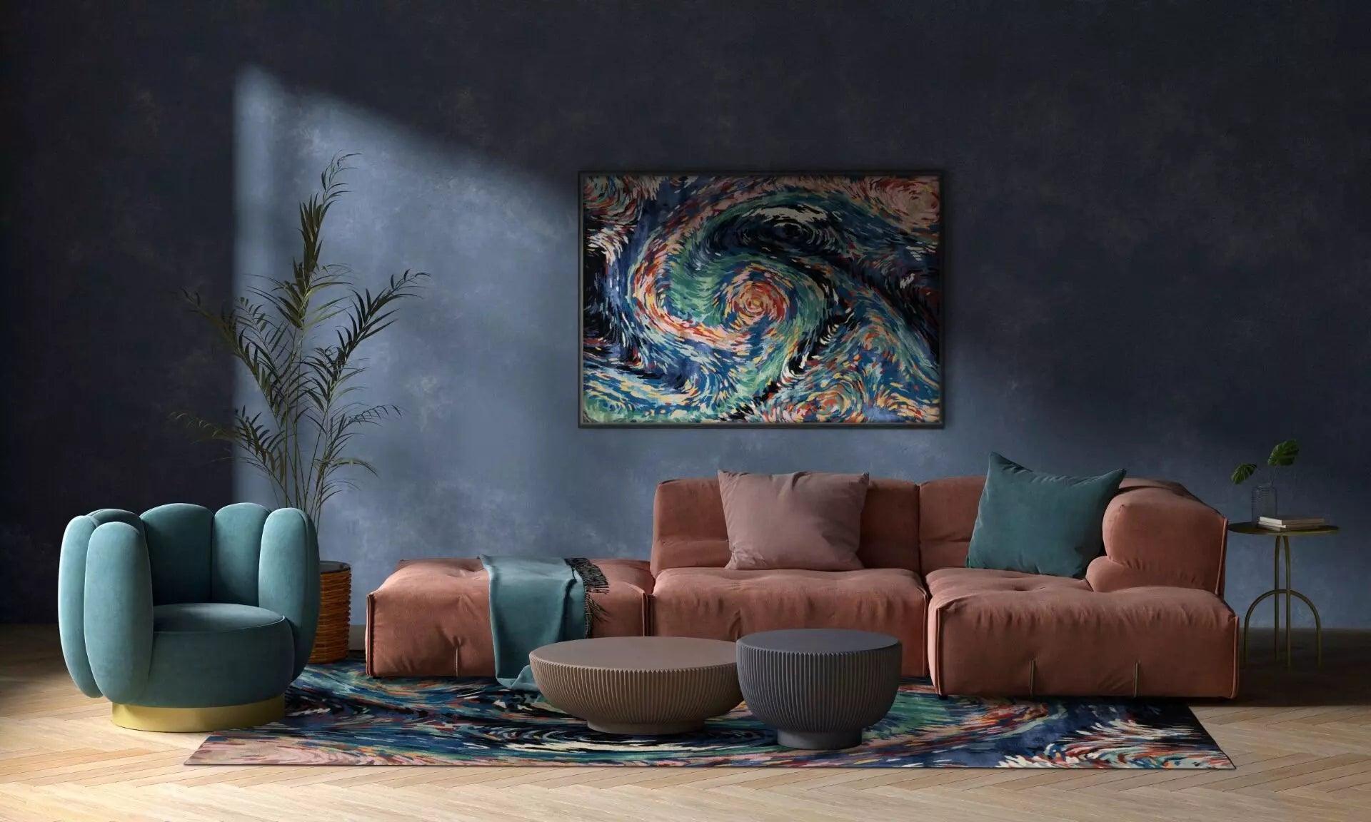 Dywan FLORES BLUE Carpet Decor Eye on Design