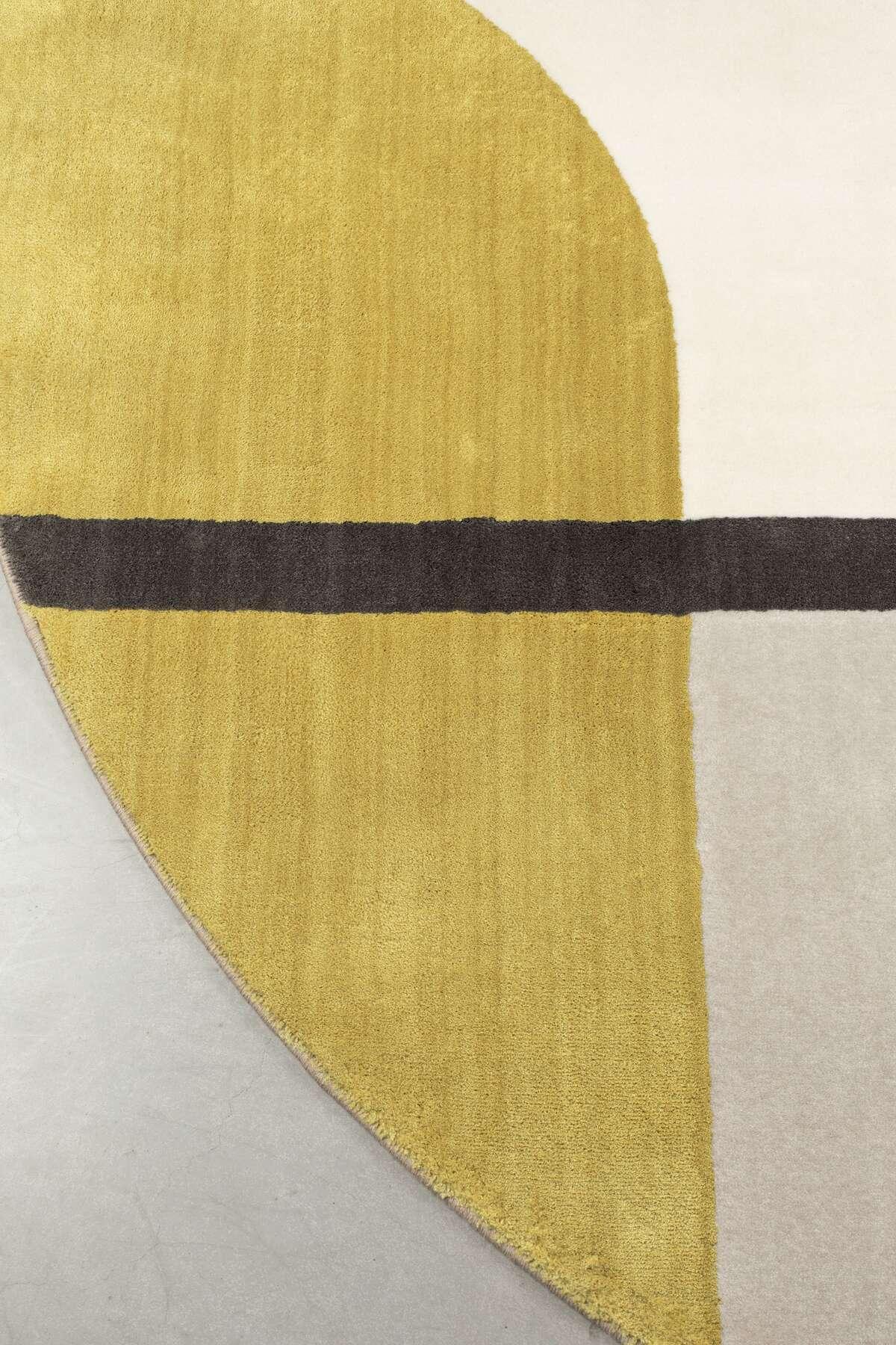 Dywan okrągły HILTON żółty - 240 cm Zuiver Eye on Design