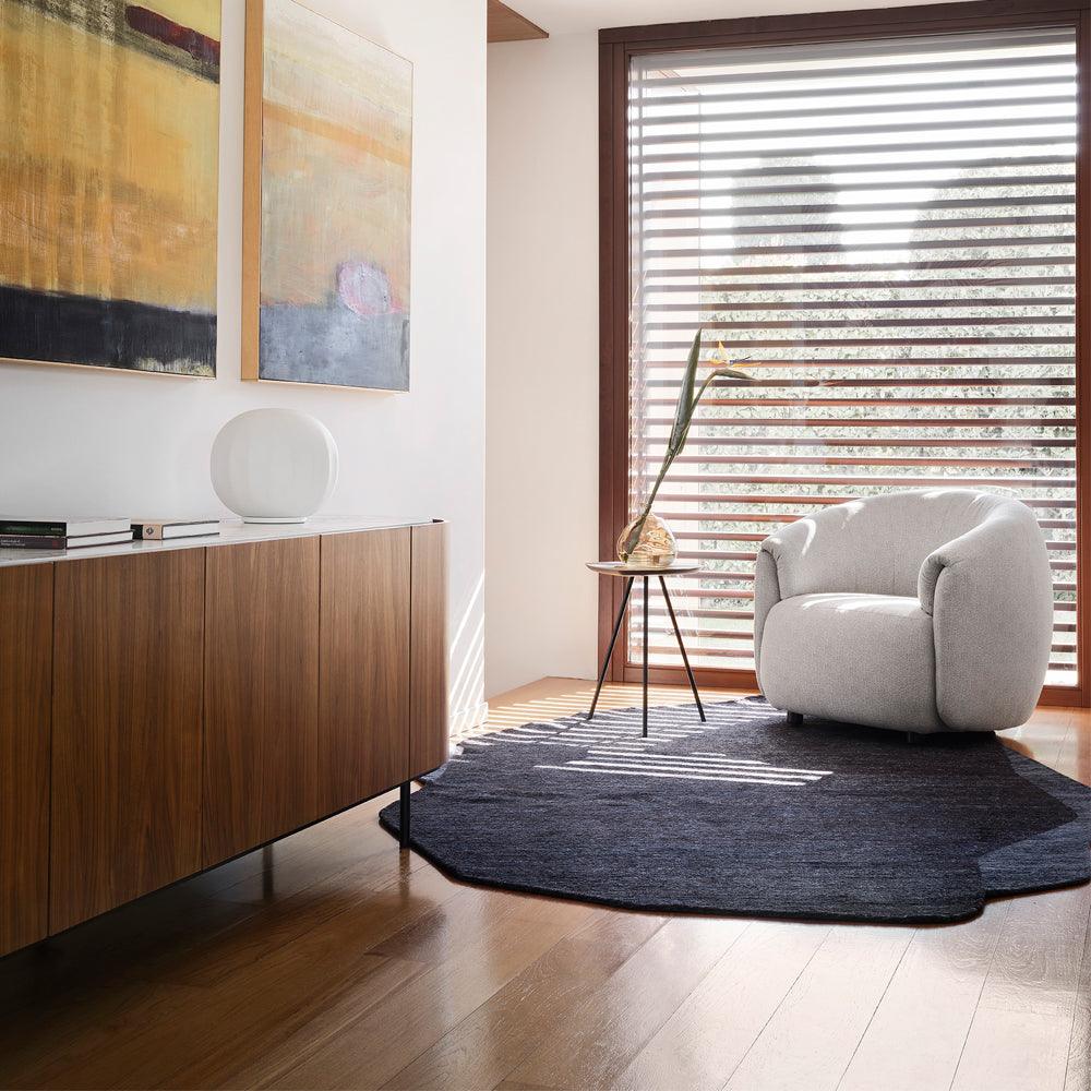 Dywan okrągły ROCHE niebieski Calligaris Eye on Design