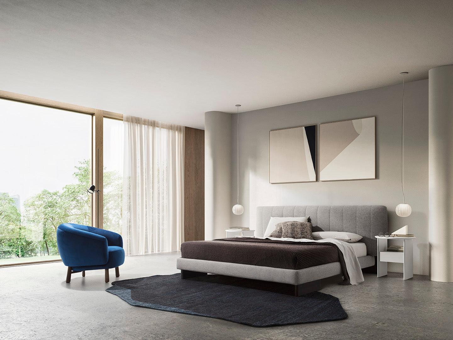 Dywan okrągły ROCHE niebieski Calligaris Eye on Design