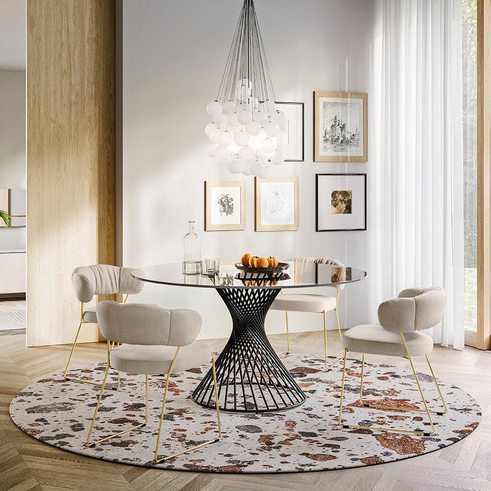 Dywan okrągły TERRAZZO beżowy Calligaris Eye on Design