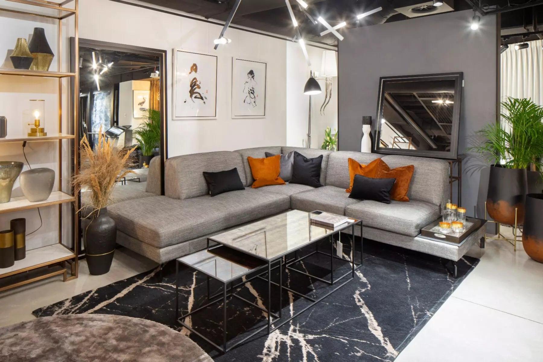 Dywan PIETRA czarny z miodowym wykończeniem Carpet Decor Eye on Design