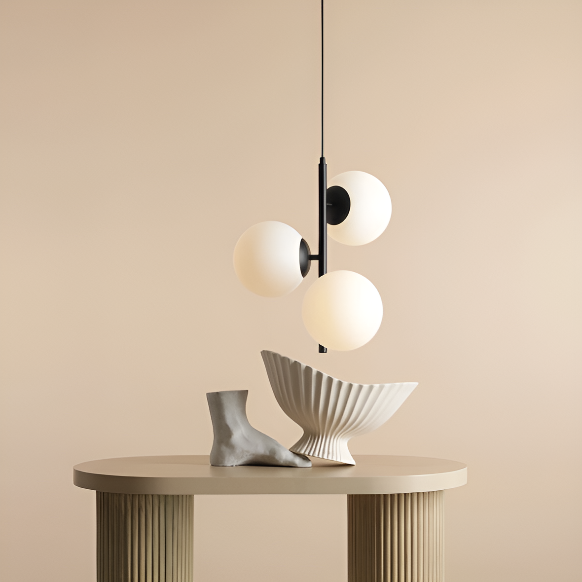 Hängelampe FINN TRIO schwarz