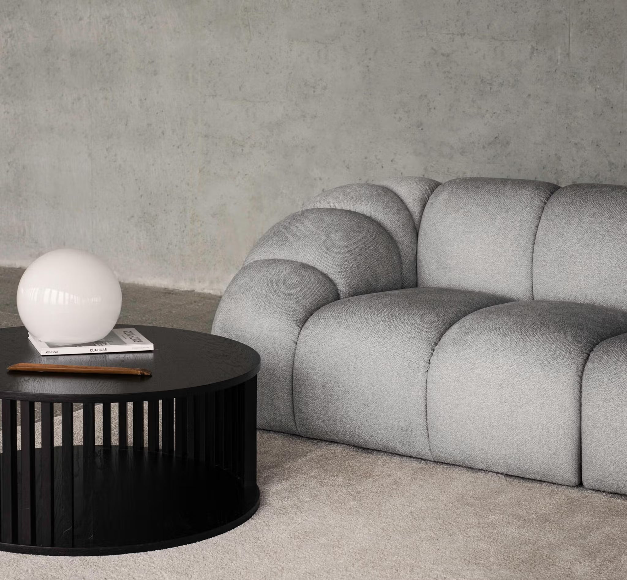 Sofa 2-zits DIANA antraciet szenil