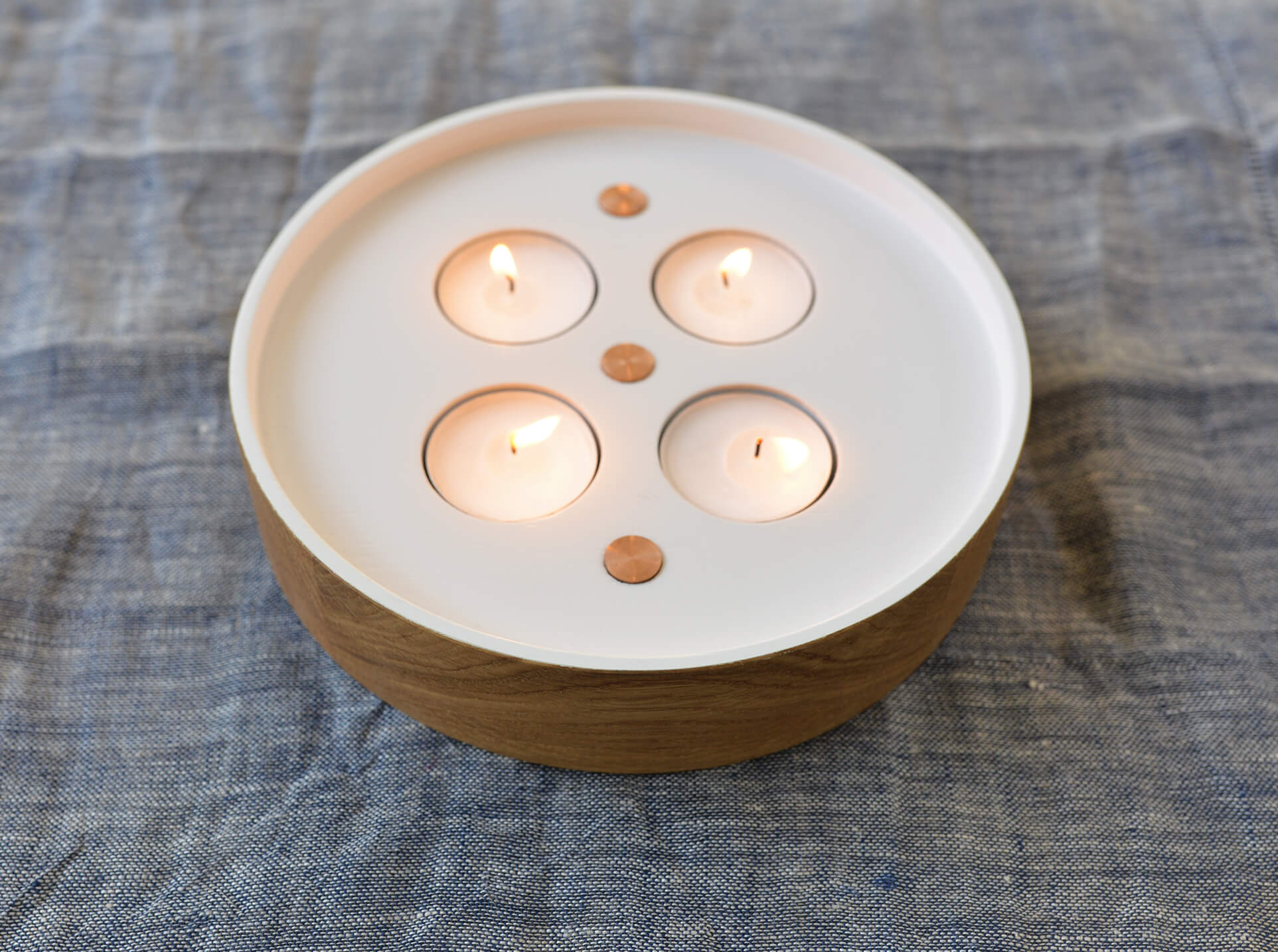 Enlightenment 4 White Tealight Holder