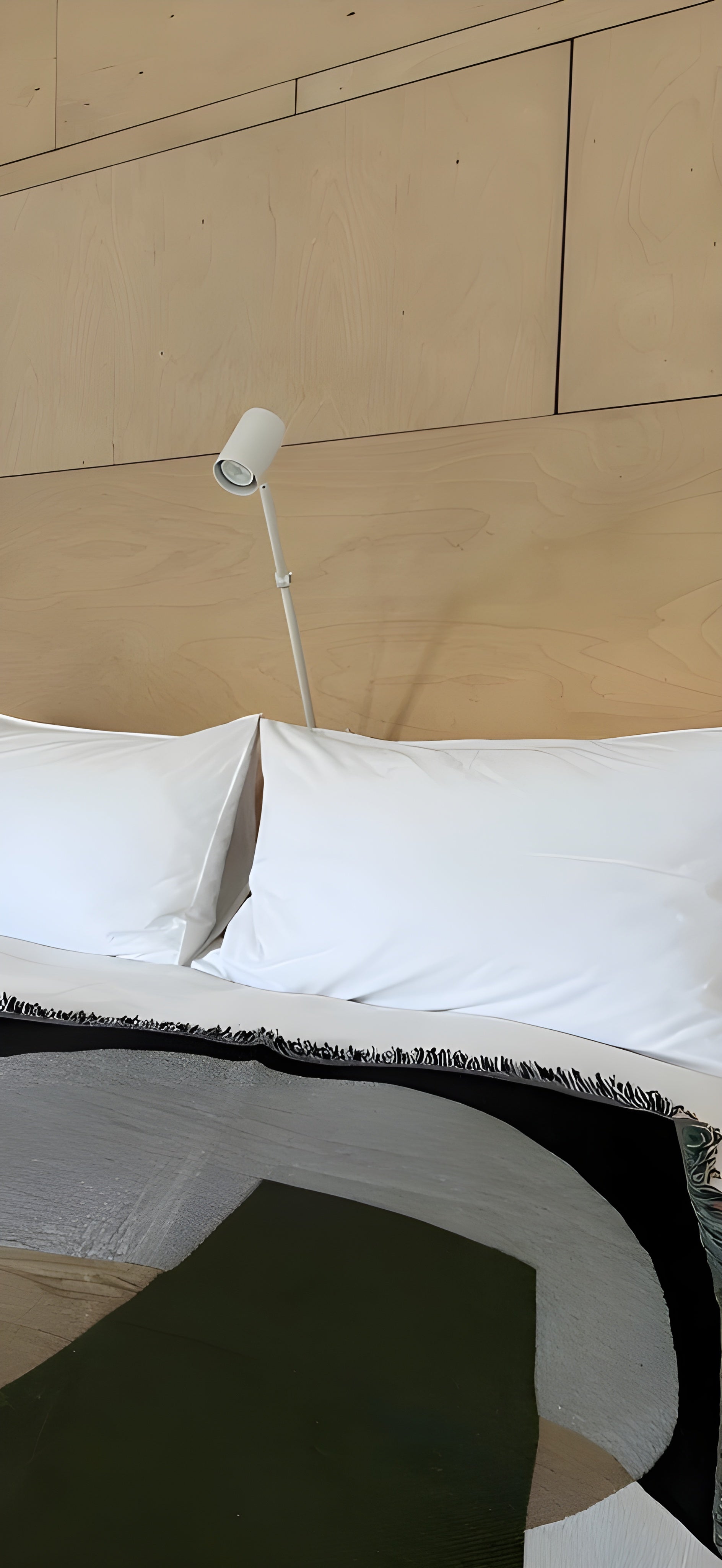 Narzuta VOLLEDIGE TAPIJT beige met olijfkleurige