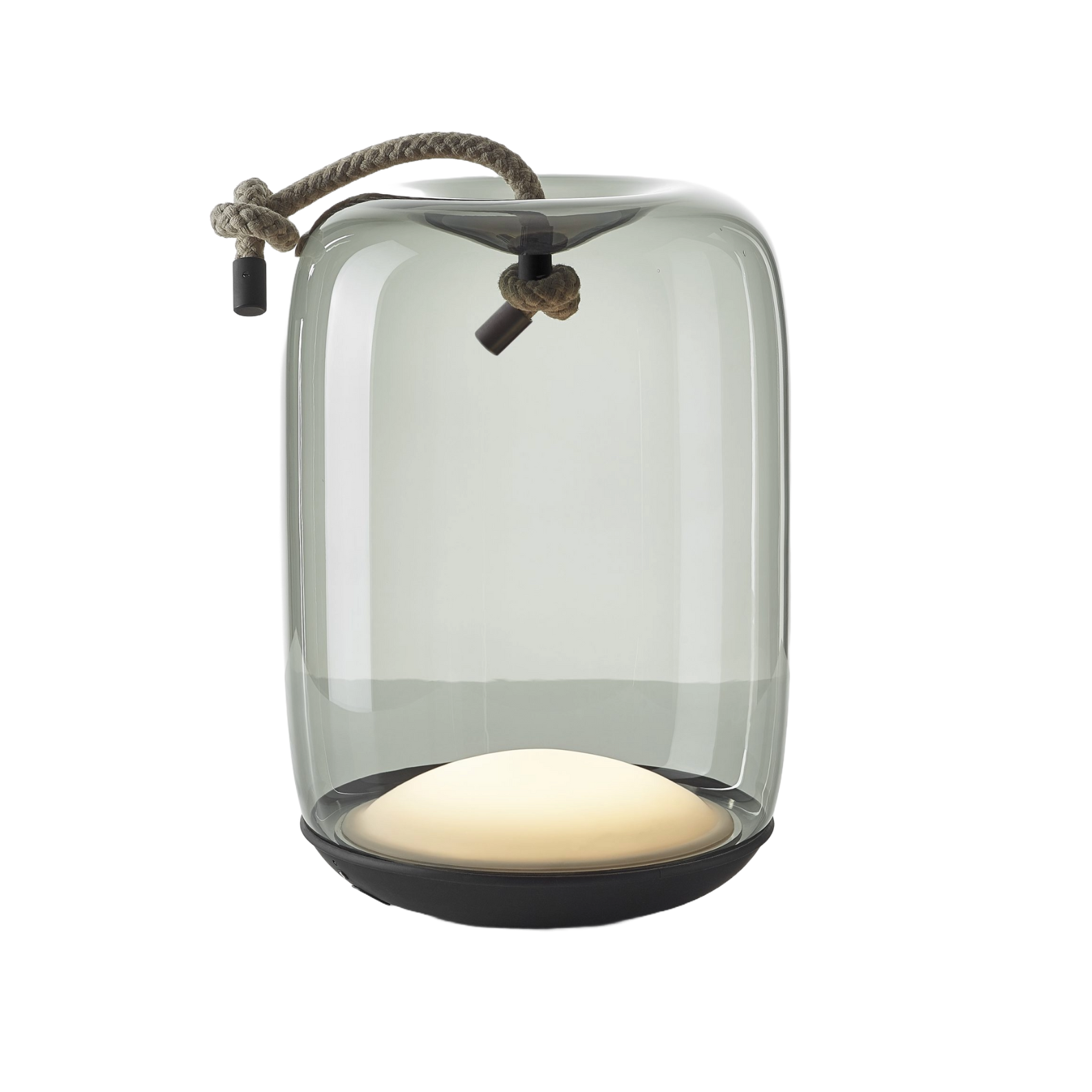 Draagbare lamp KNOT BATTERY - CILINDRO glas
