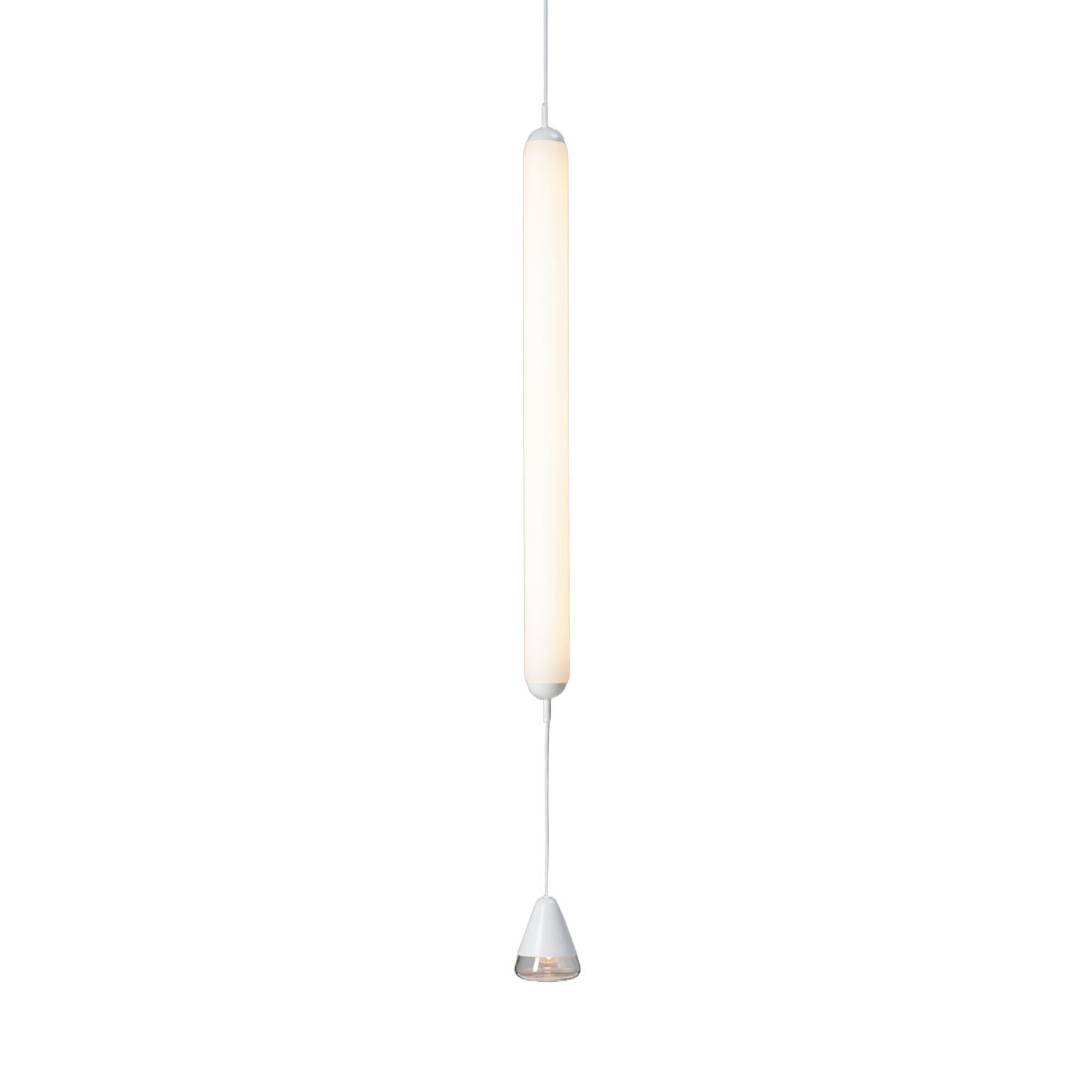 Lampa wisząca PURO SINGLE - VERTICAL szkło matowe – Brokis