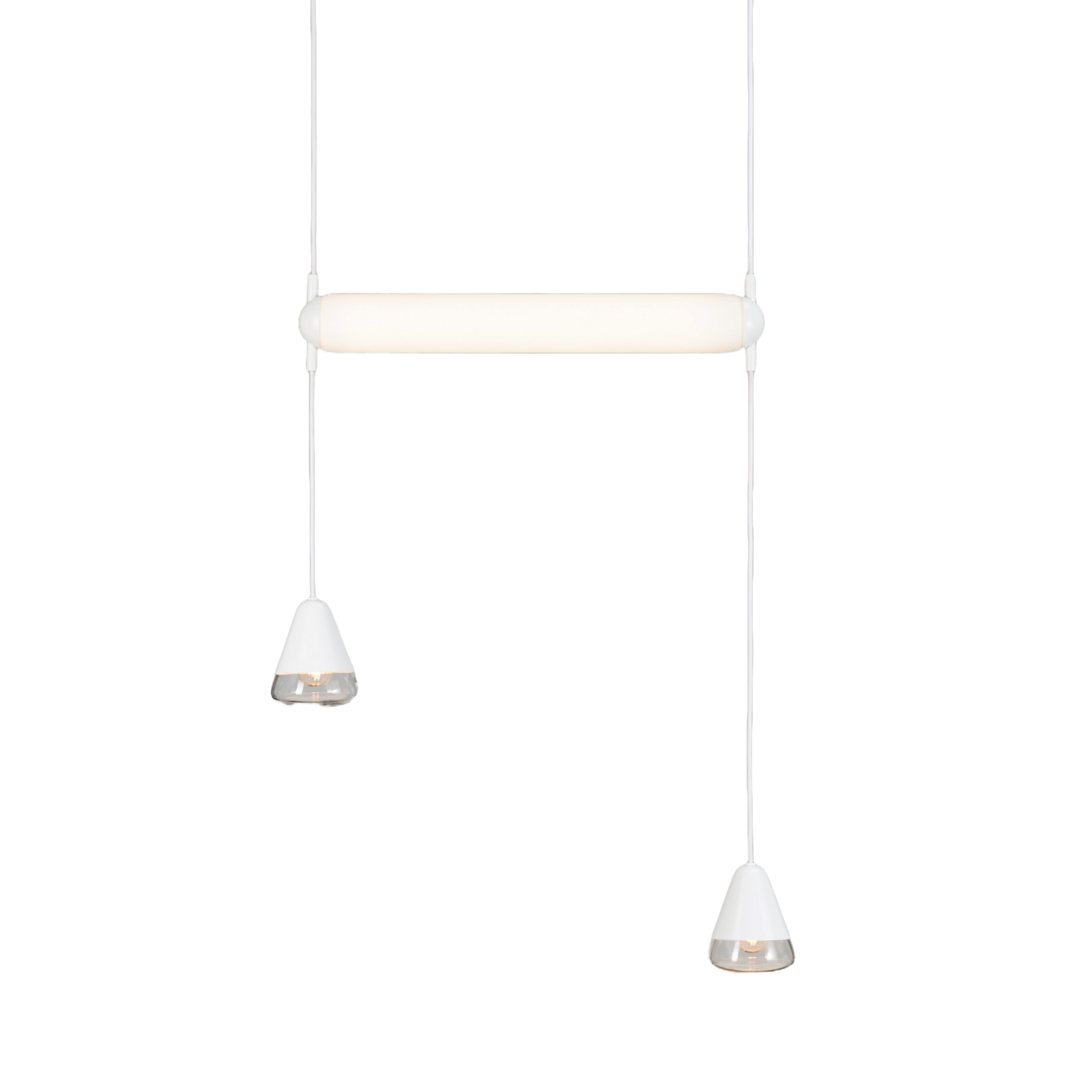 Lampa wisząca PURO SINGLE - HORIZONTAL szkło matowe – Brokis
