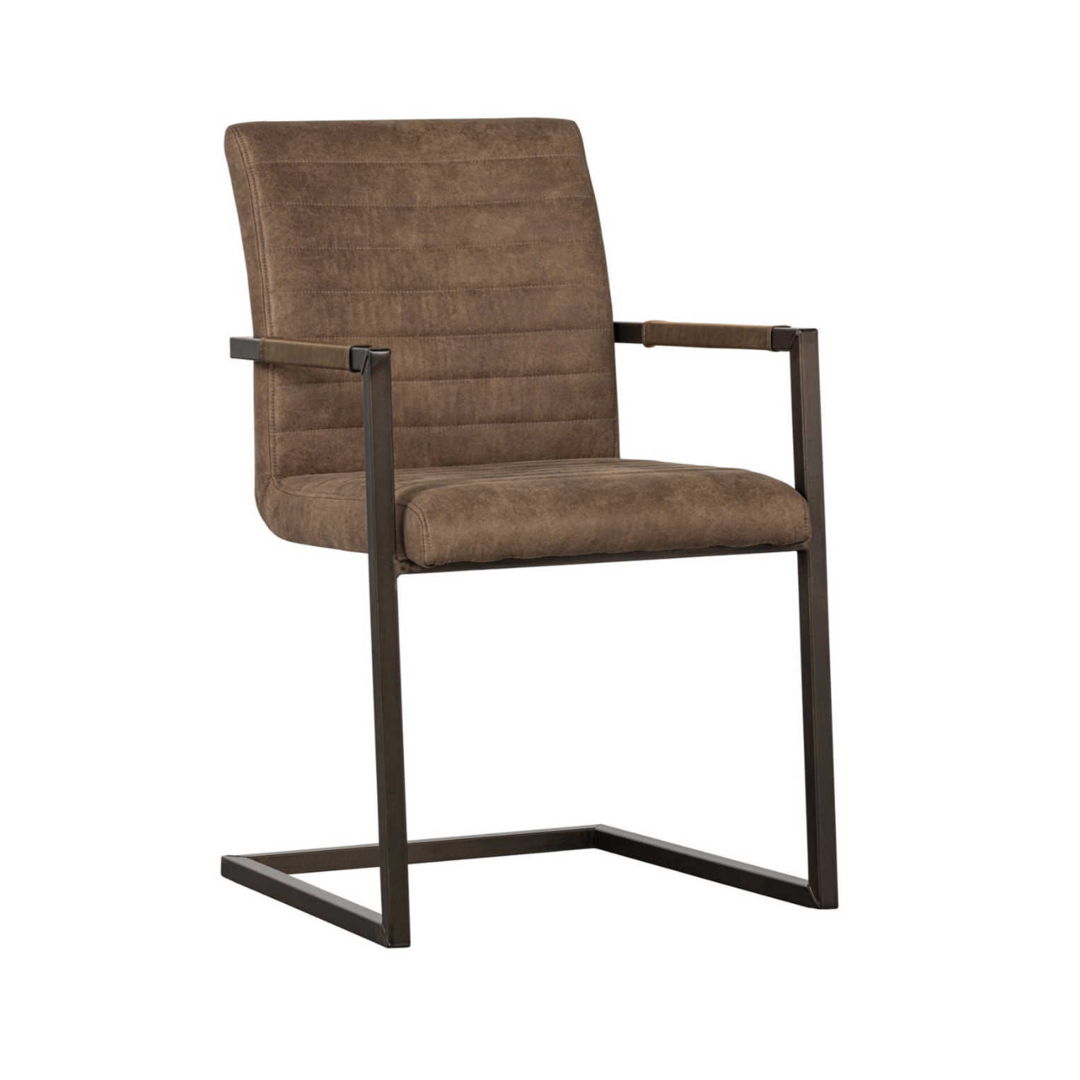 Brown eco -leather bass chair