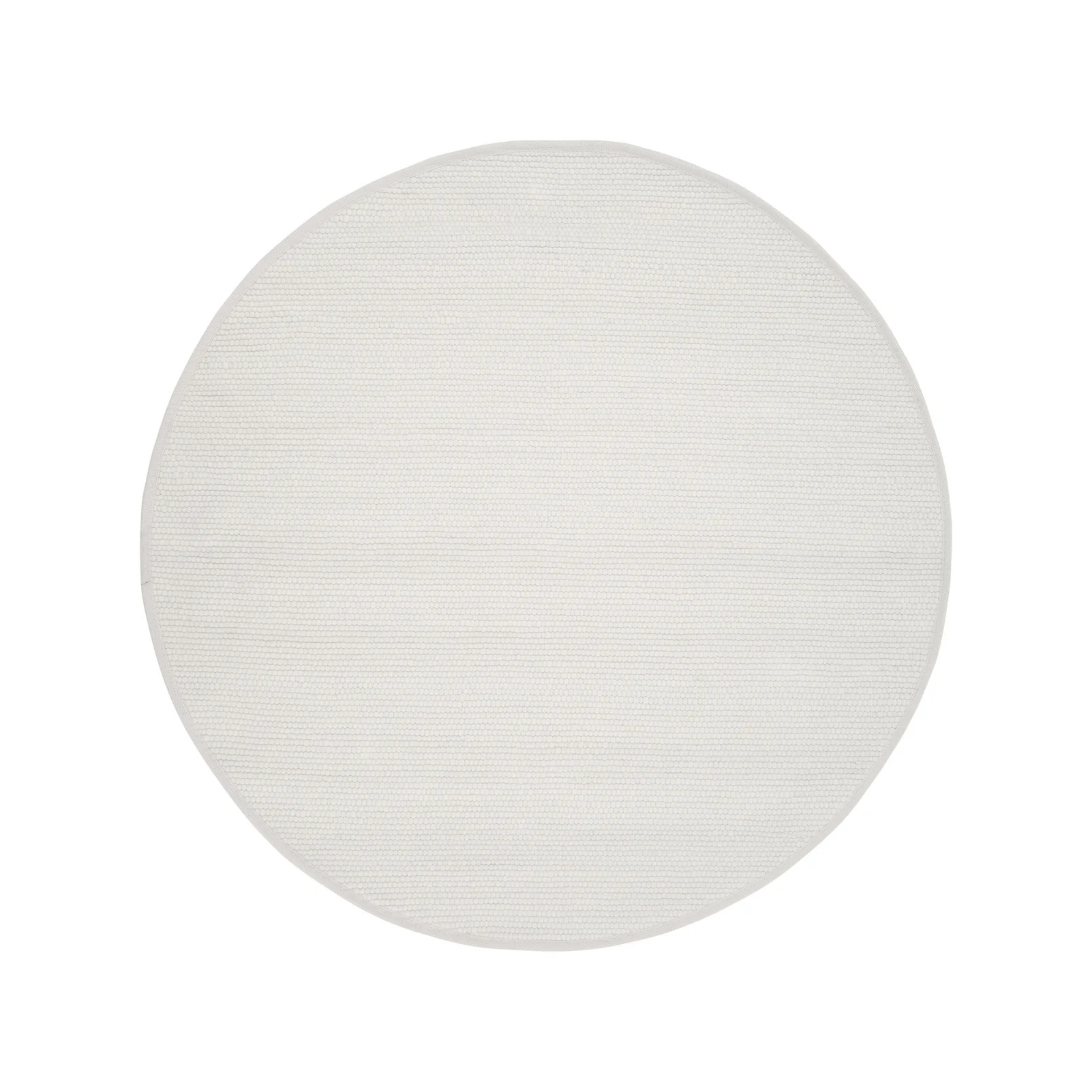 AGNER white round rug