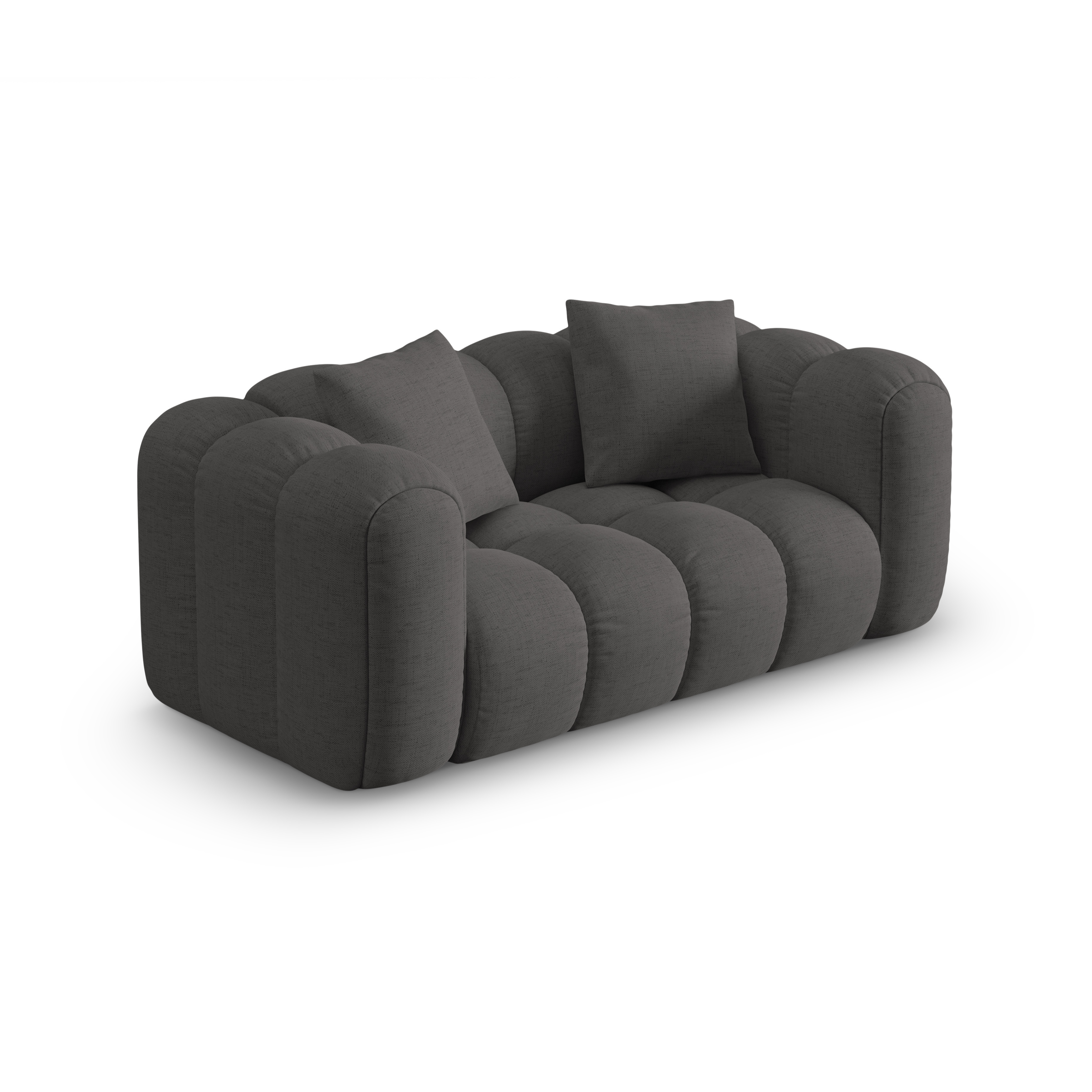 Sofa 2-zits ASTRO grijs chenille