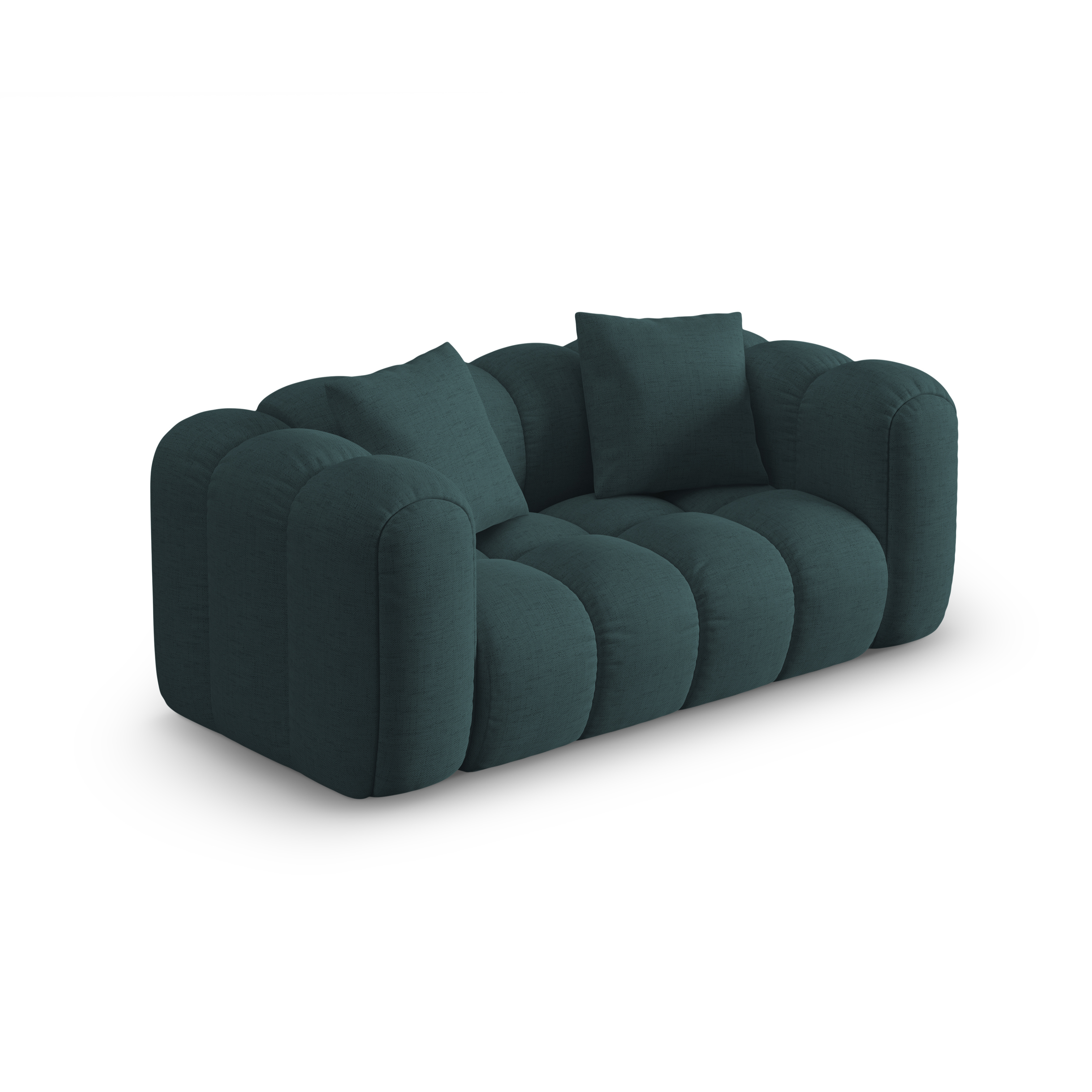 Sofa 2-zits ASTRO turkoois chenille