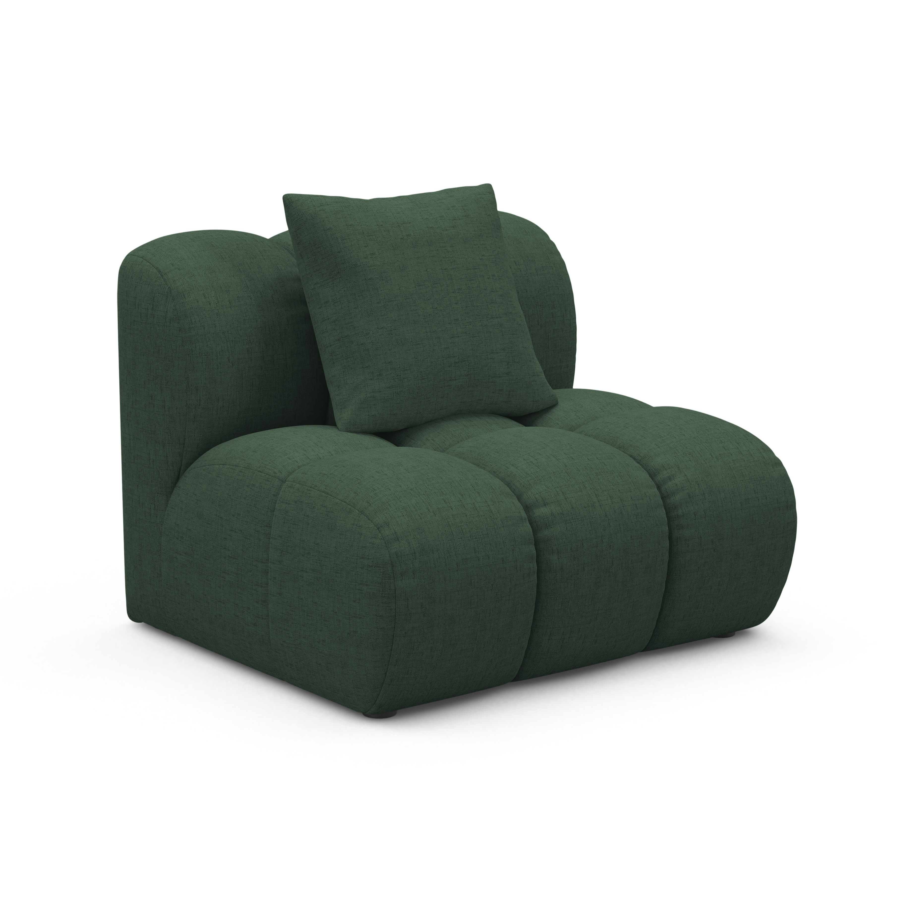 Fauteuil / module ASTRO zeegroen chenille