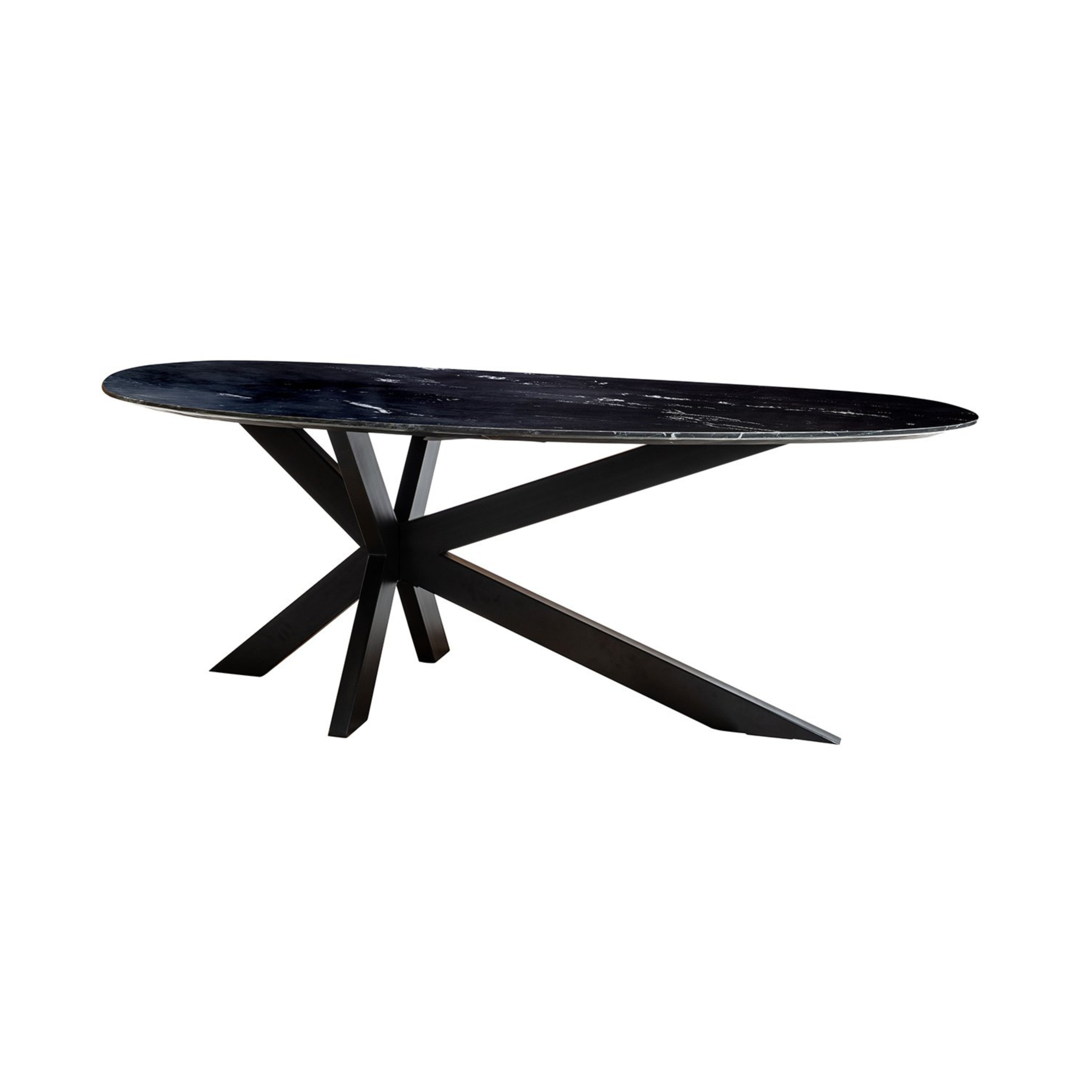 TROCADERO Table Black Marble with Black Base