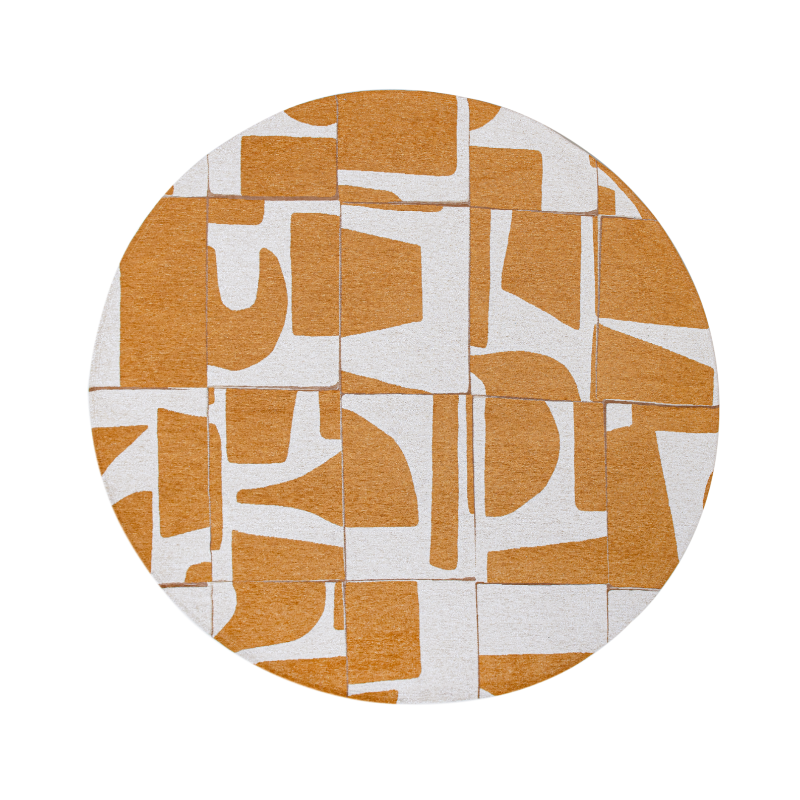 Dywan okrągły PAPERCUT CURRY żółty – Louis de Poortere