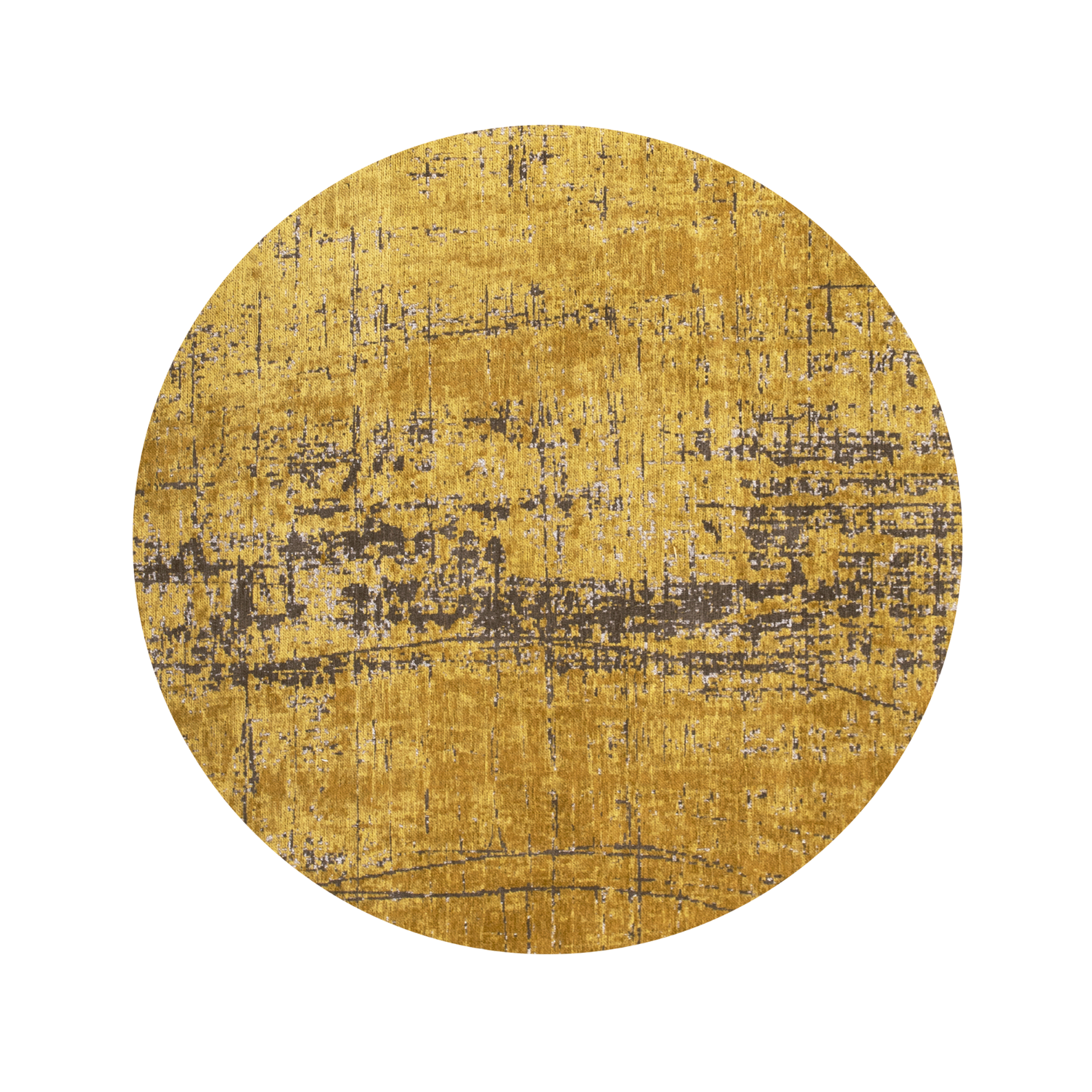 Dywan okrągły GRIFF LIBERTY GOLD złoty – Louis de Poortere