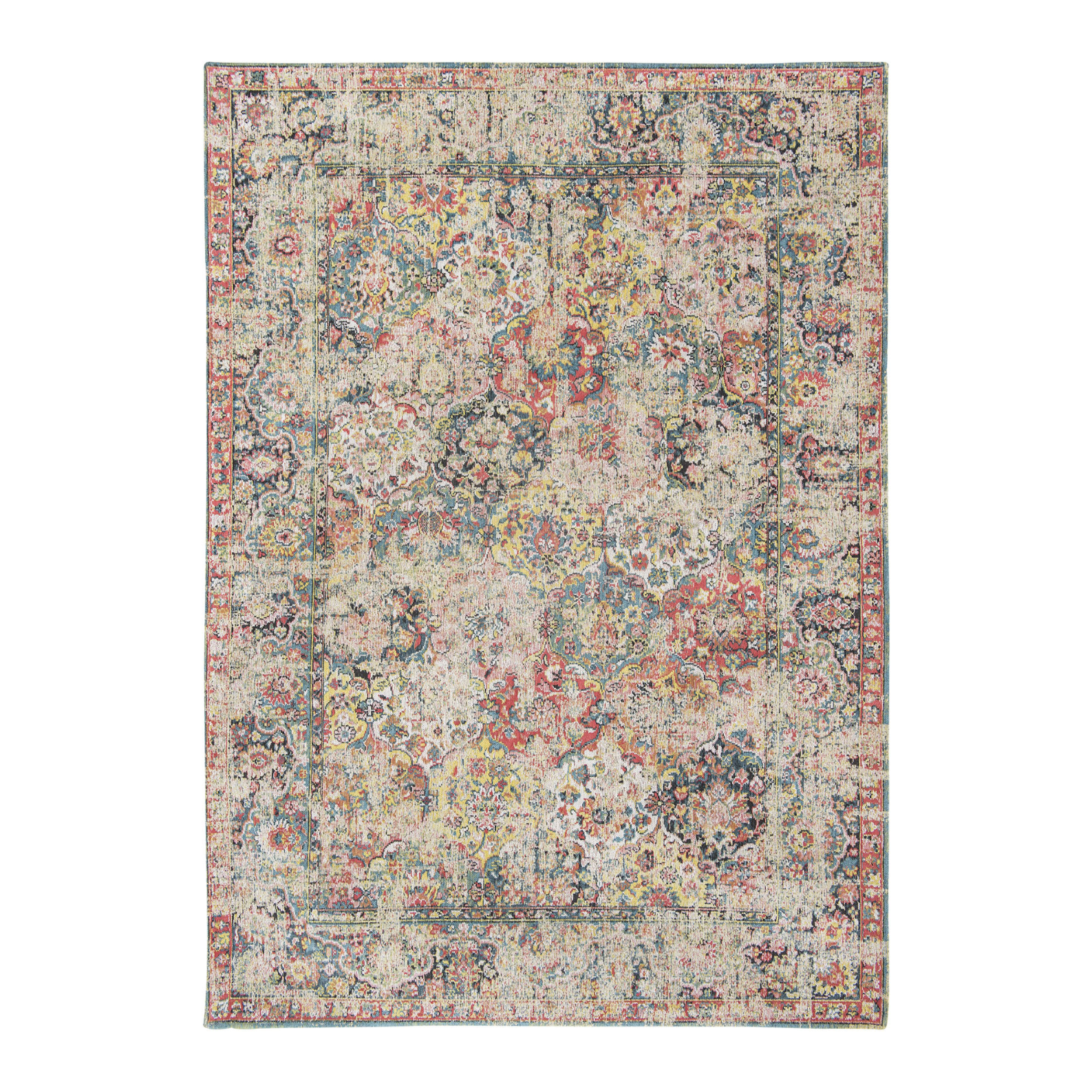 Vloerkleed BAKTHIARI JANISSERY MULTI bruin-rood